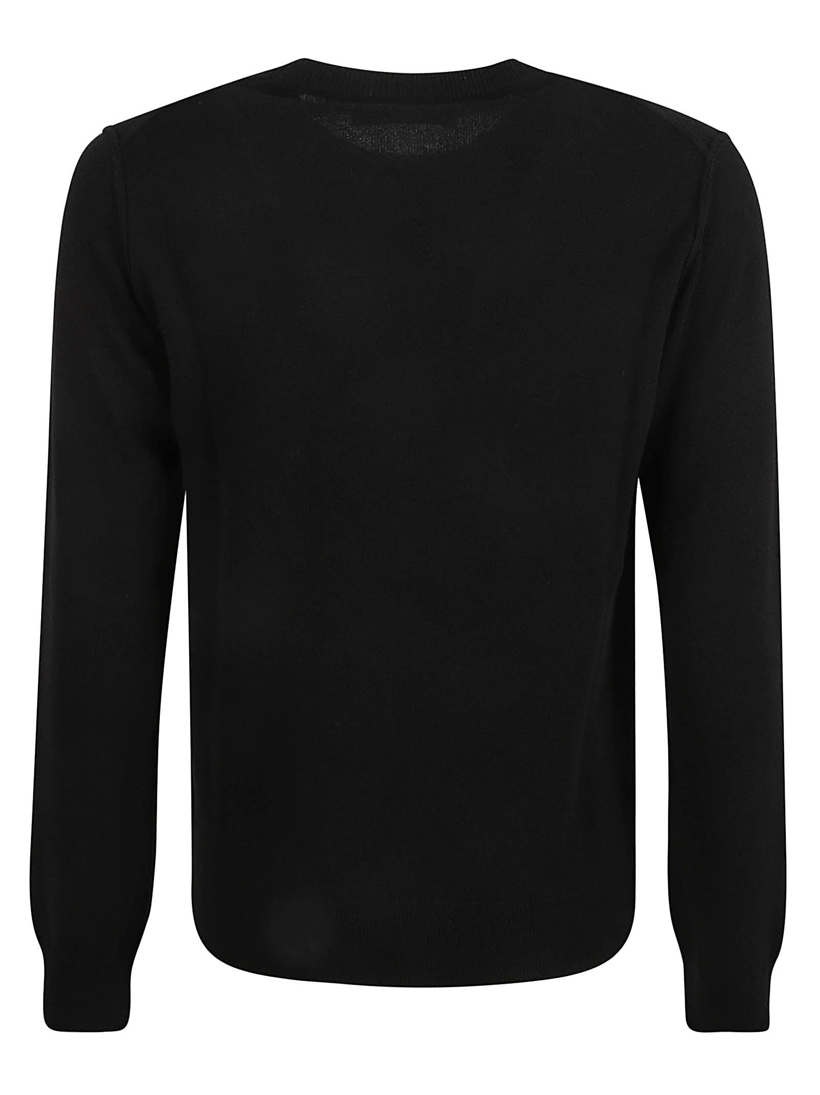 Shop Dolce & Gabbana Rib Knit Plain Sweater In Nero
