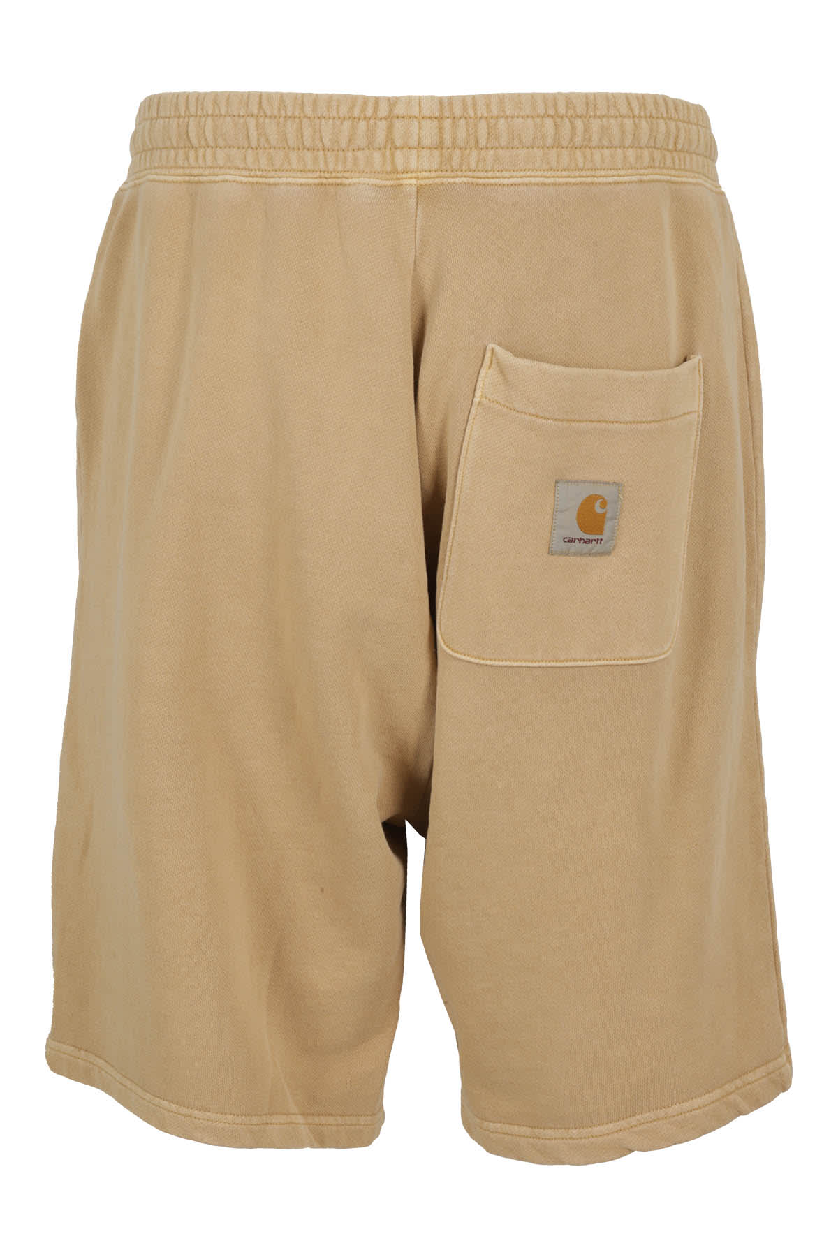 Shop Carhartt Nelson Sweat Short In Brown Garment Dyed