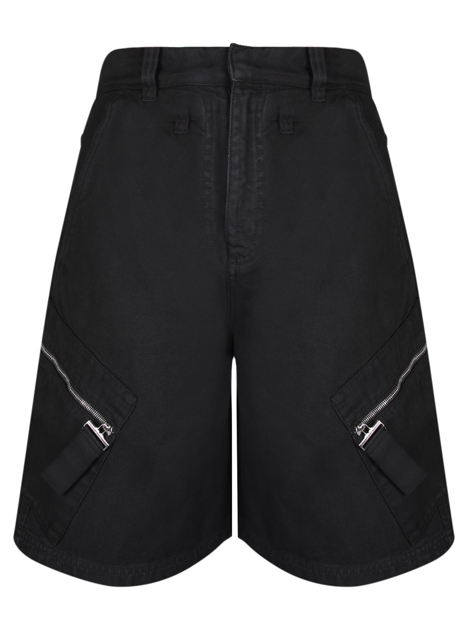 Shop Jacquemus Zippered Brown Bermuda Short In Black