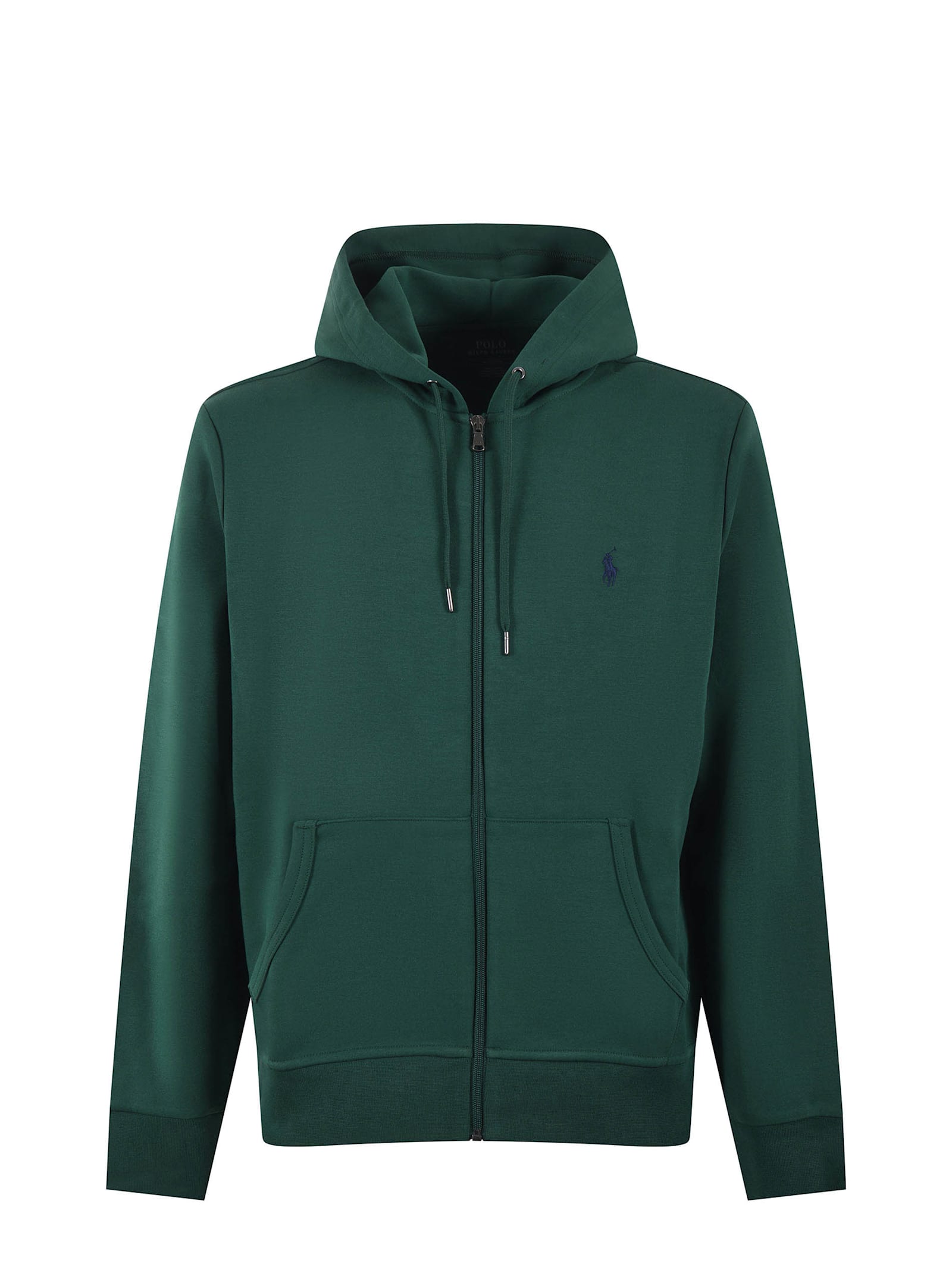 Shop Polo Ralph Lauren Cotton Hoody Sweatshirt In Verde Inglese