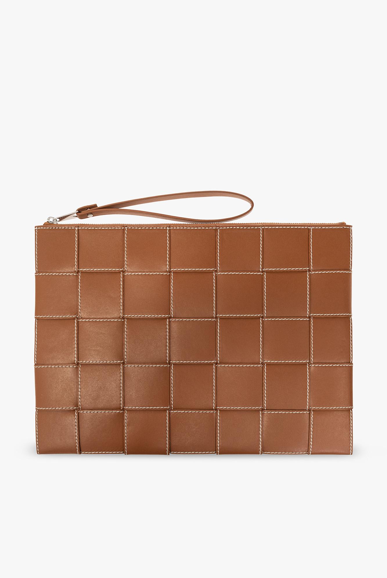 Bottega Veneta Pouch Large Handbag In Brown