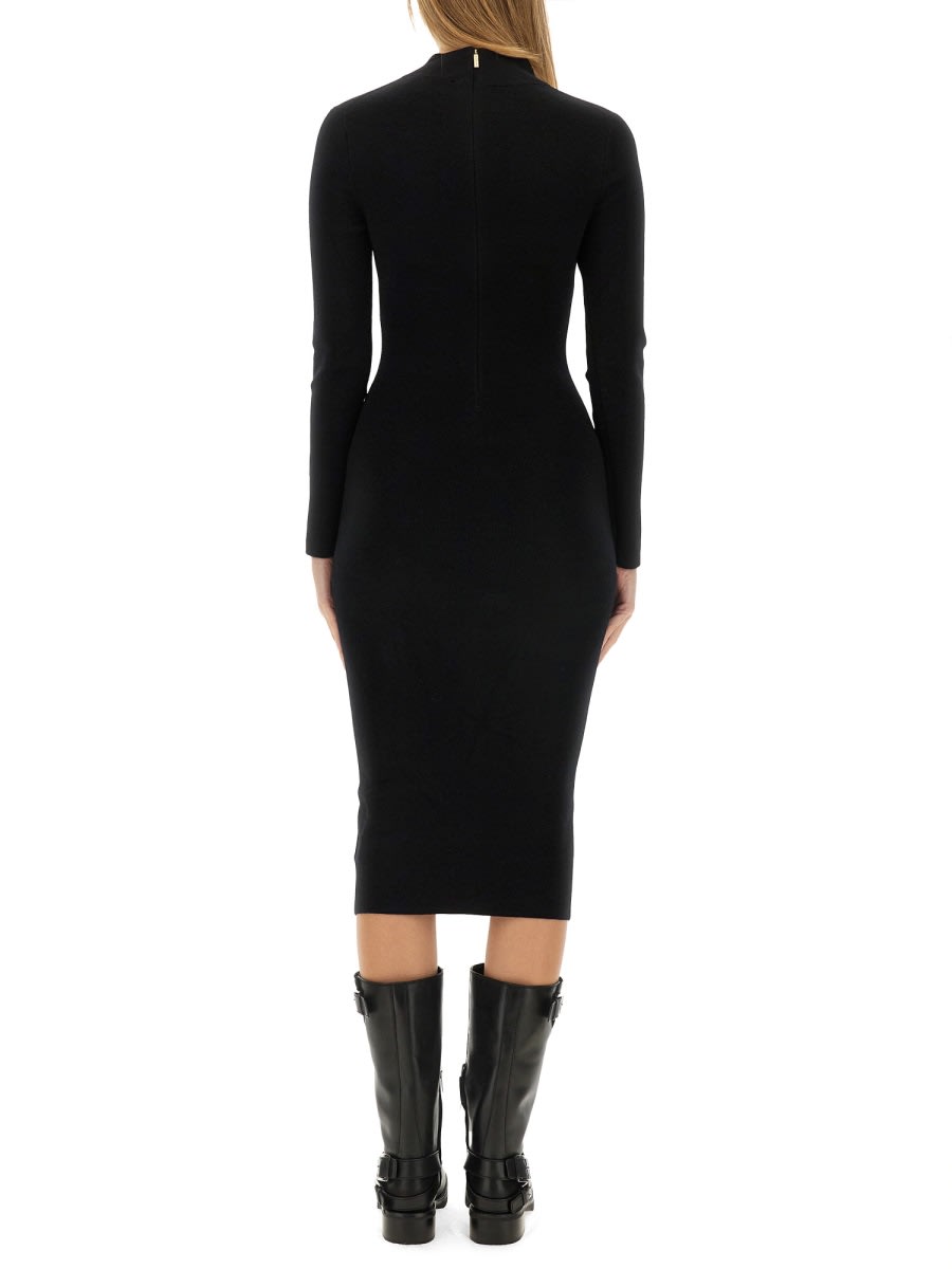 Shop Michael Kors Slim Fit Dress In Black