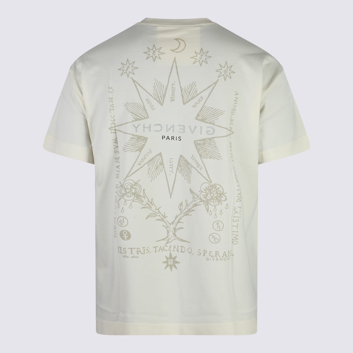 Shop Givenchy Ivory Cotton T-shirt In White