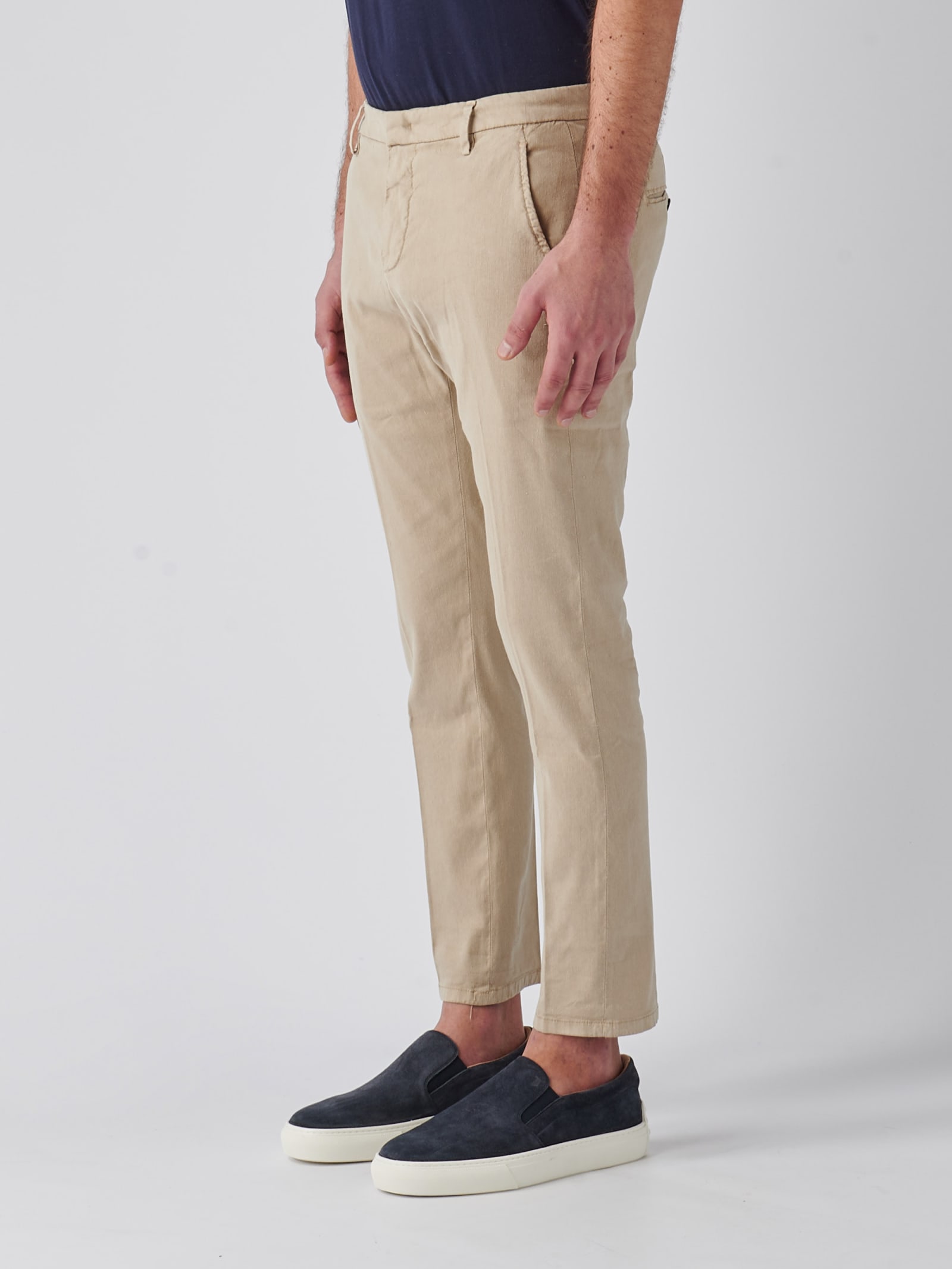 Shop Dondup Pantalone Alfredo Trousers In Beige