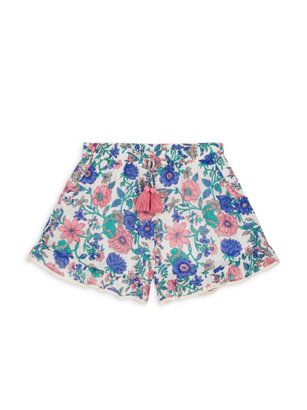 Shop Louise Misha Vallaloid Shorts In Blue Summer Meadow