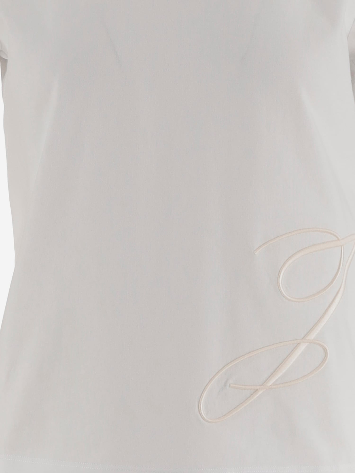 Jacquemus Cotton T-shirt With Logo In White