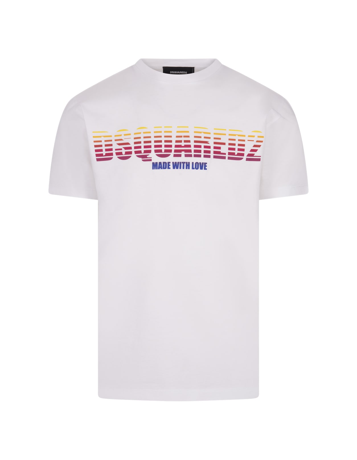 Shop Dsquared2 Made With Love T-shirt In White