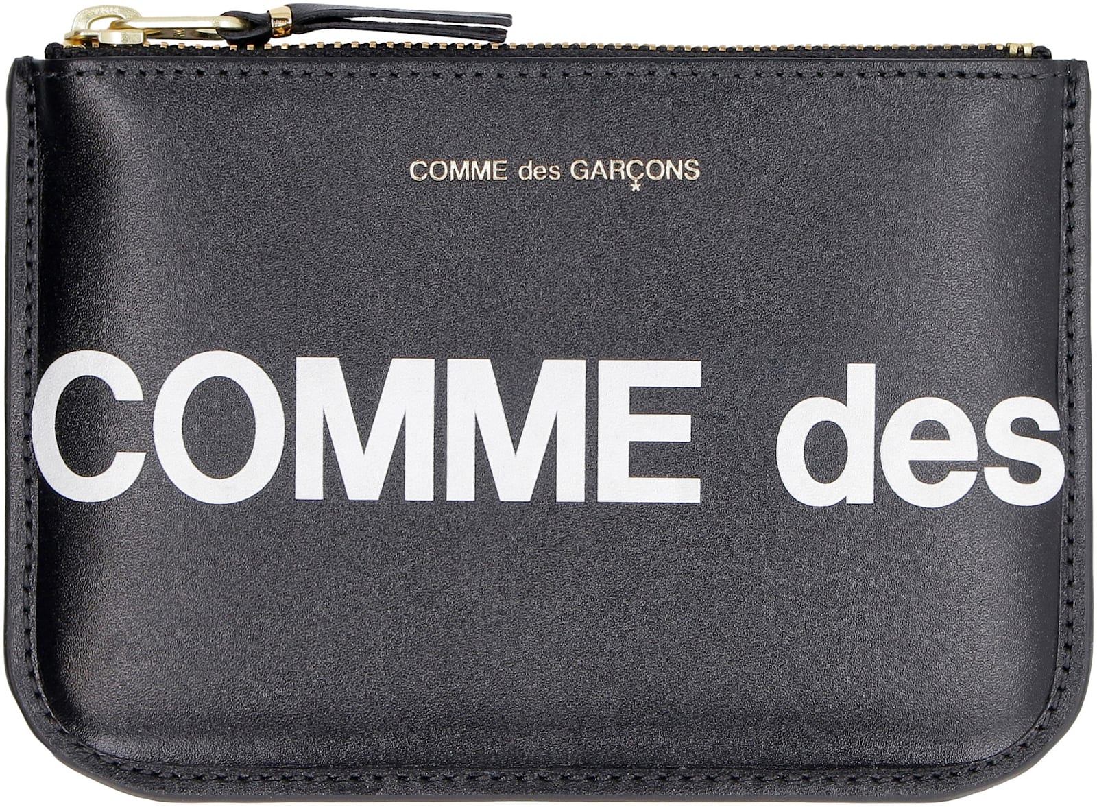 Comme Des Garçons Small Logo-print Pouch In Black