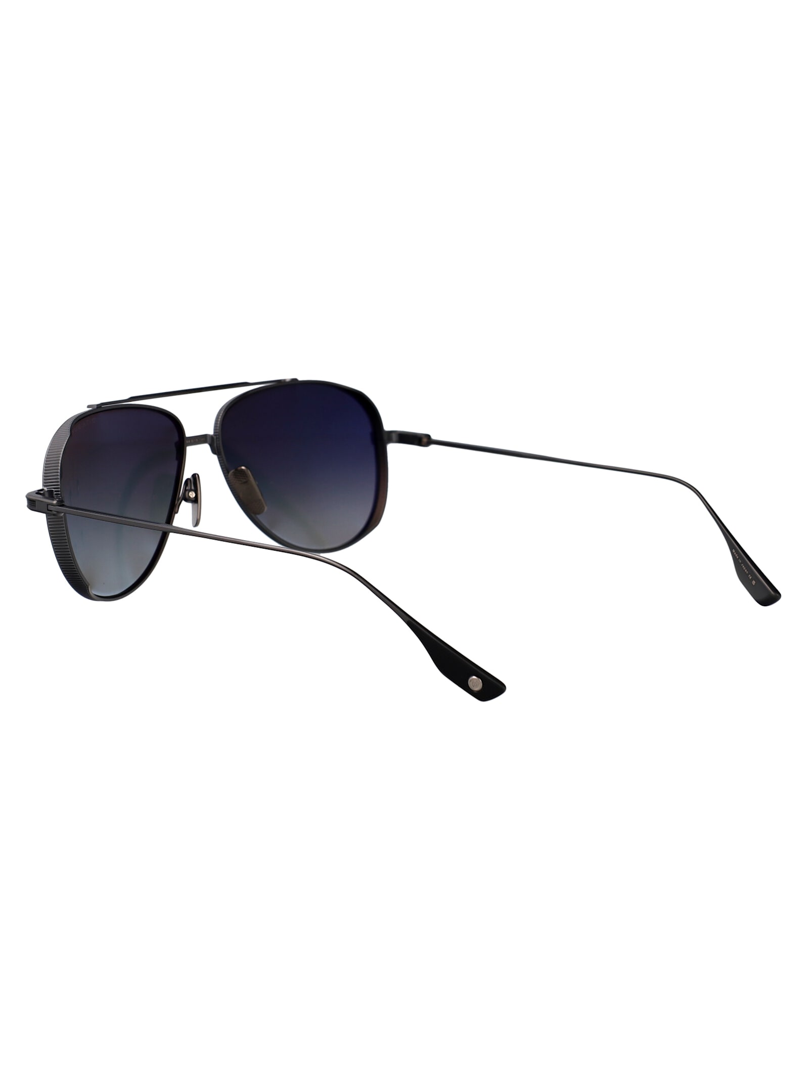 Dita Subsystem Sunglasses In Black Iron - Matte Black W Black To Clear Gradient Polarized