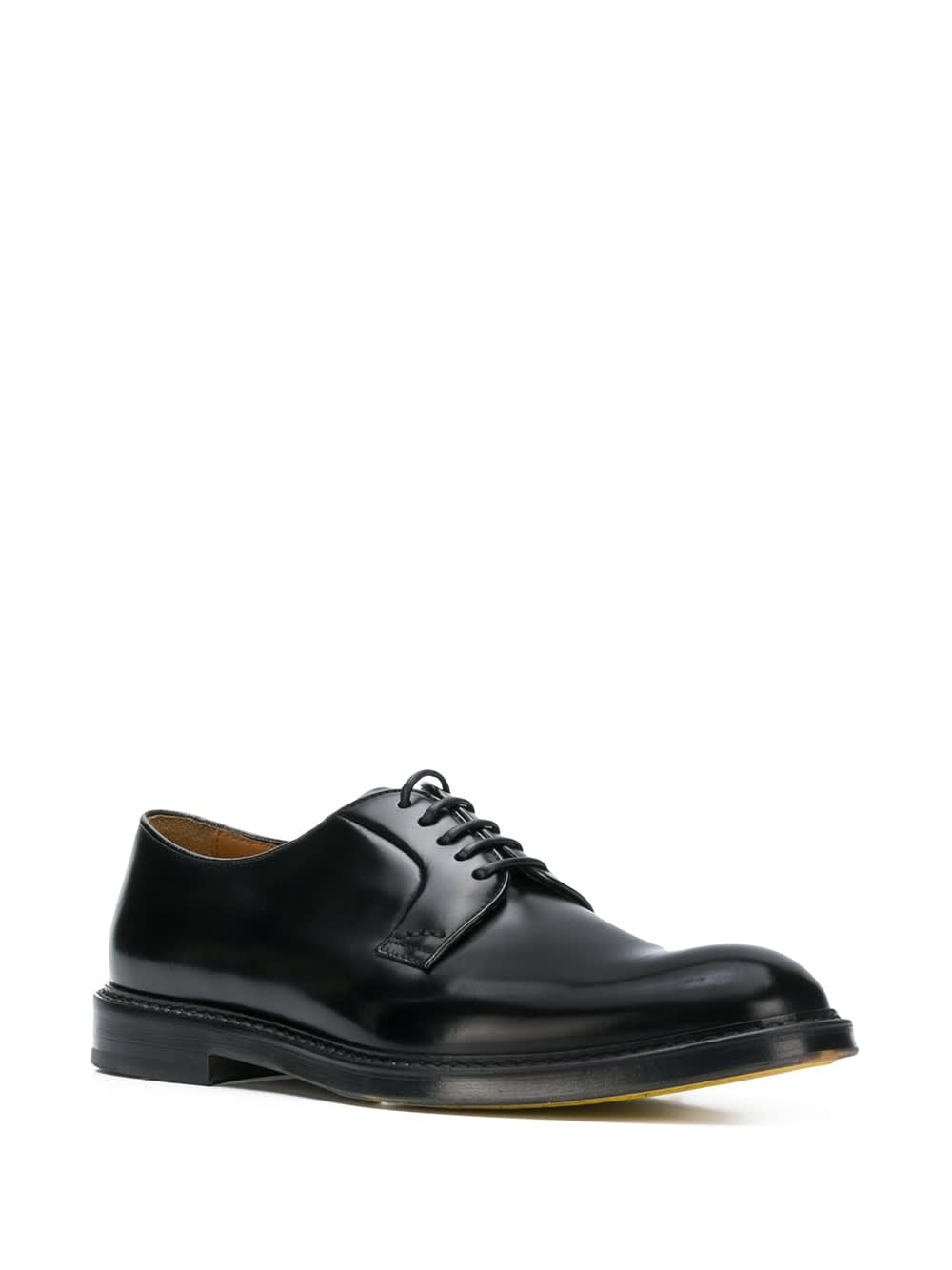 Shop Doucal's Horse Derby Shoes In Black