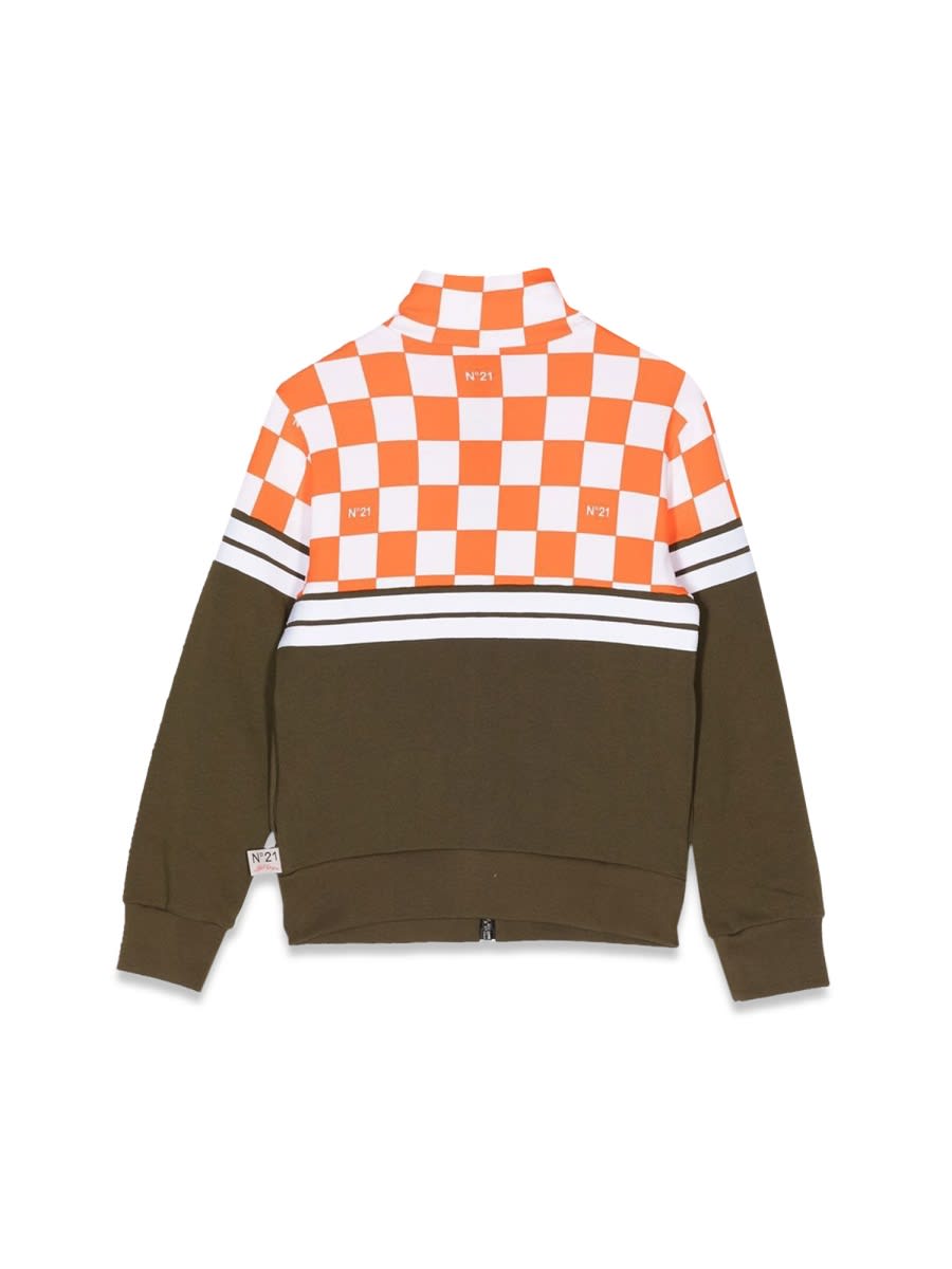 N°21 Zipper Sweatshirt In Multicolour