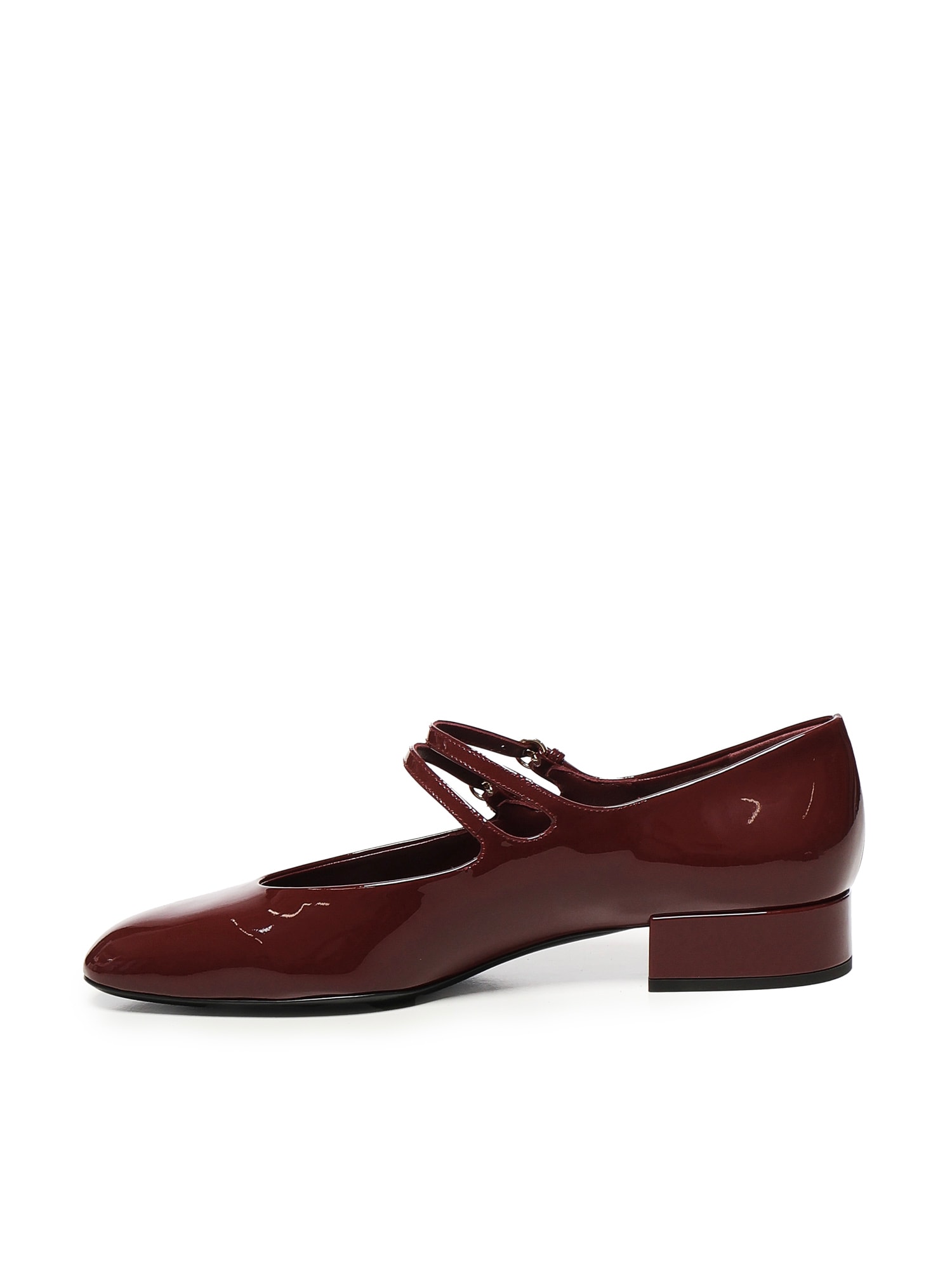 Miu Miu Purple Calf Leather Decollete Pumps In Purple