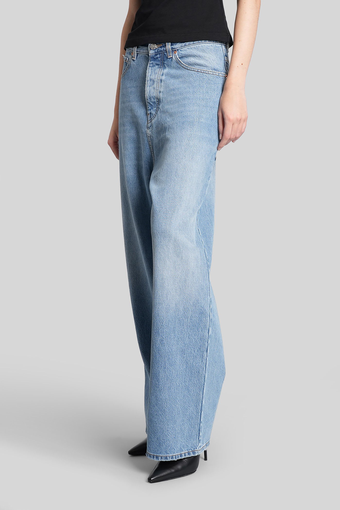 Vetements Jeans In Blue Cotton In Blue