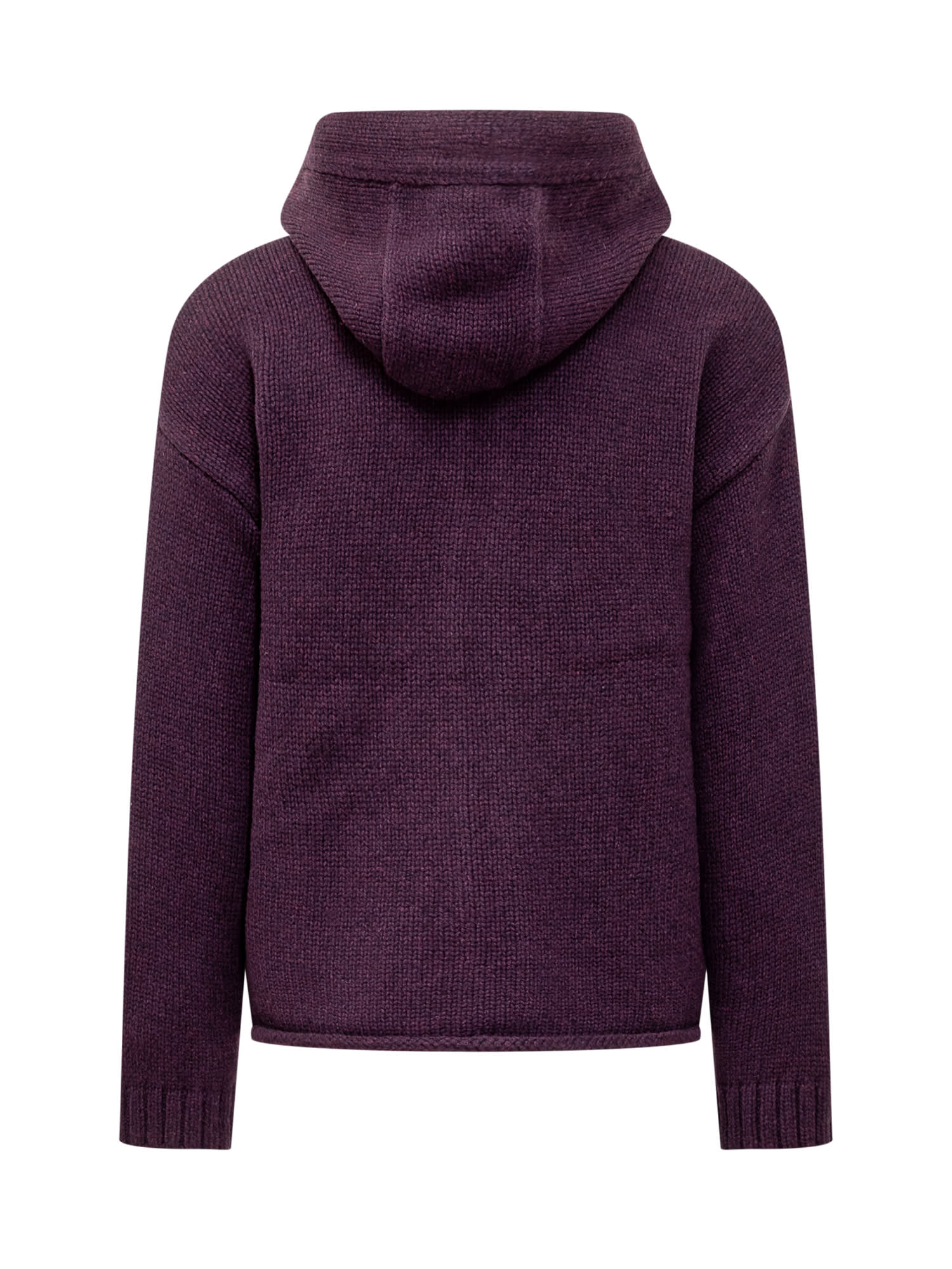 Shop Jw Anderson Hoodie With Logo In Plum