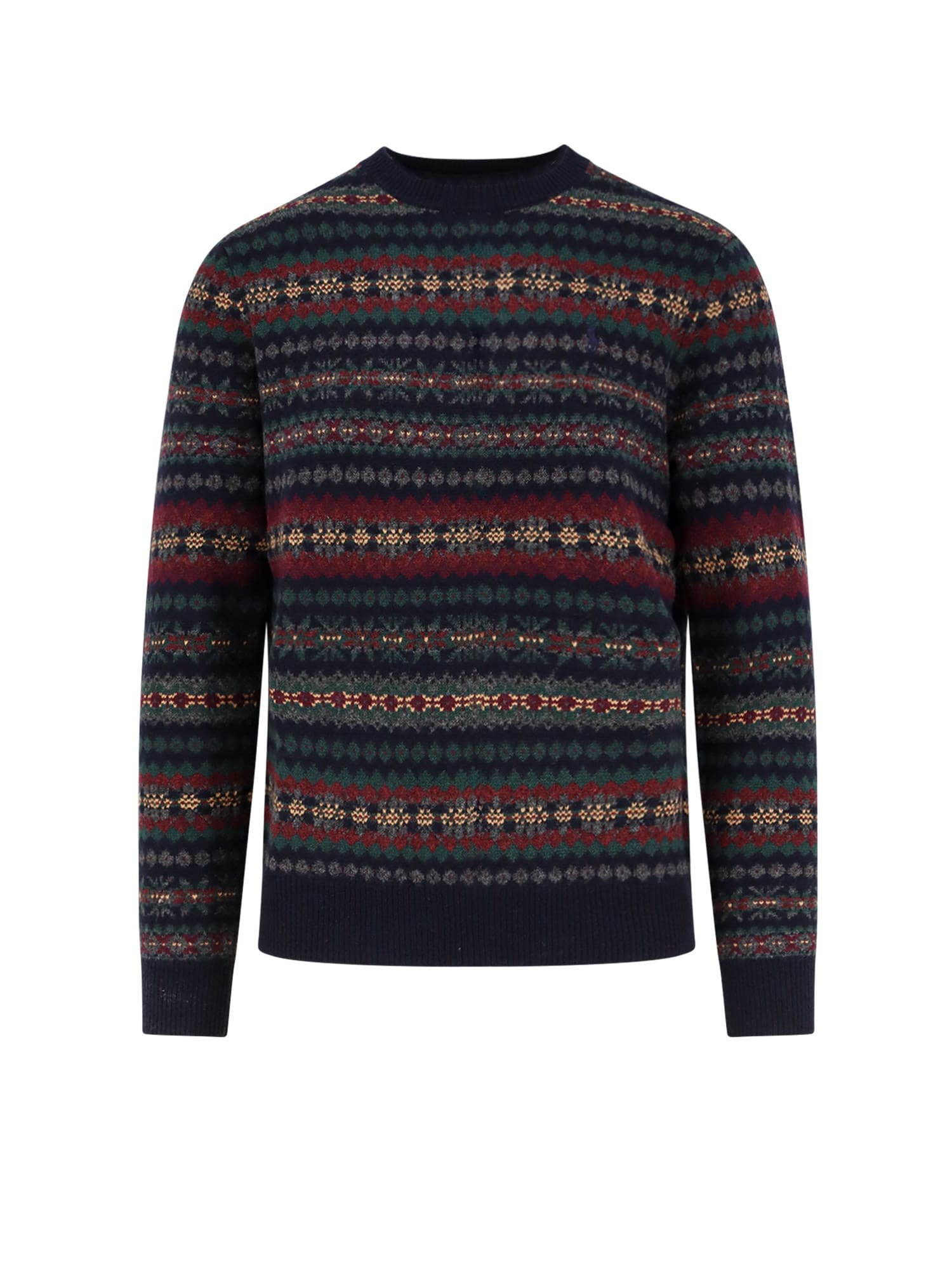 Polo Ralph Lauren Striped Pattern Sweater In Blue