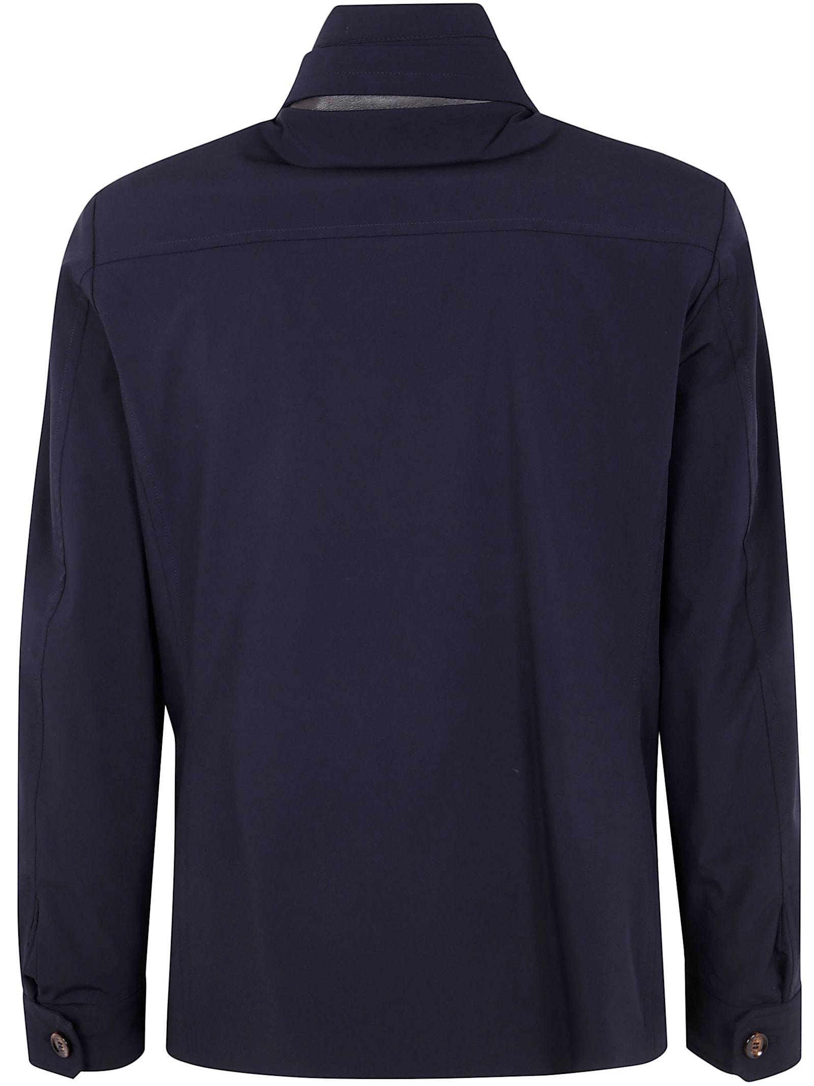 Moorer `volmer` Double-breasted Blazer In Dark Blue