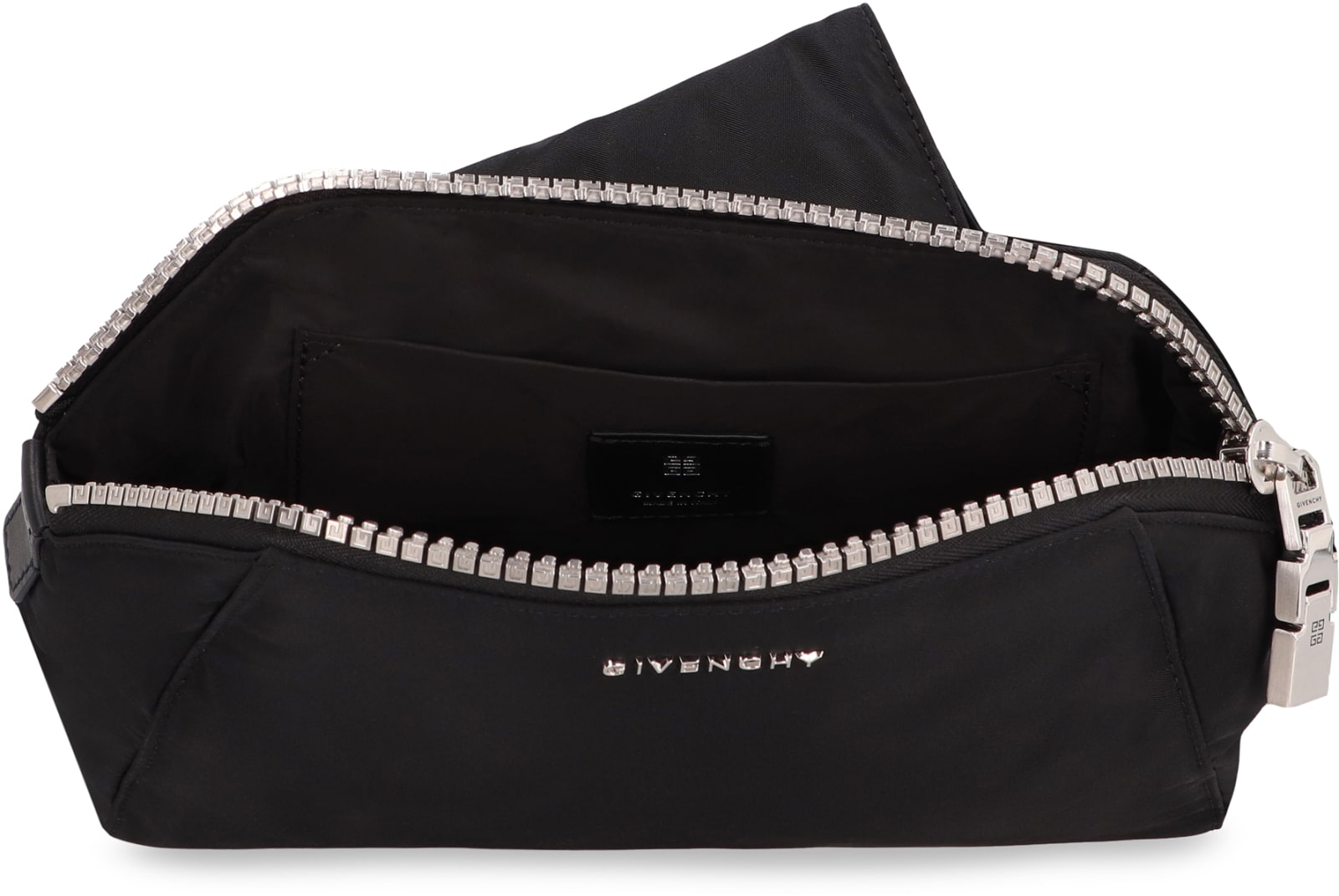Shop Givenchy Antigona Nylon And Leather Bag In Black