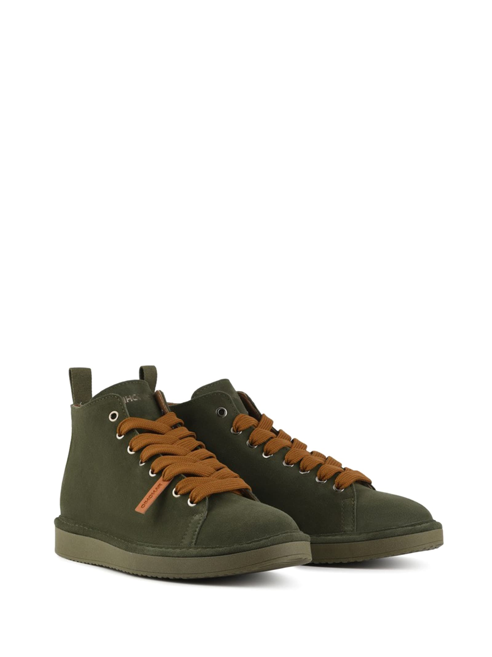 PÀNCHIC MENS P01 MILITARY GREEN SUEDE ANKLE BOOT 