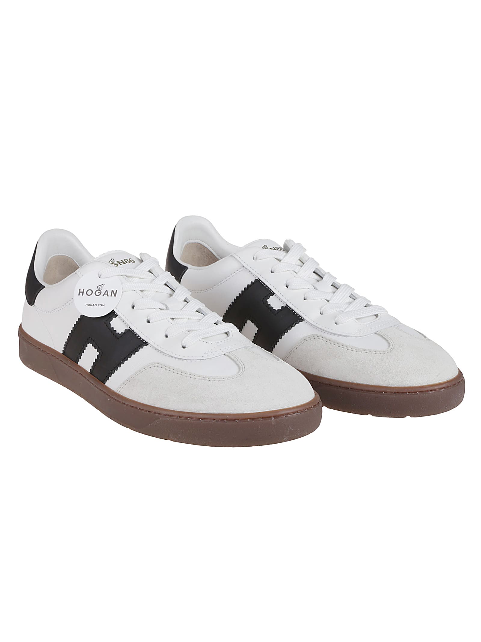 Hogan Sculpted Sneakers With Contrasting Accents In White