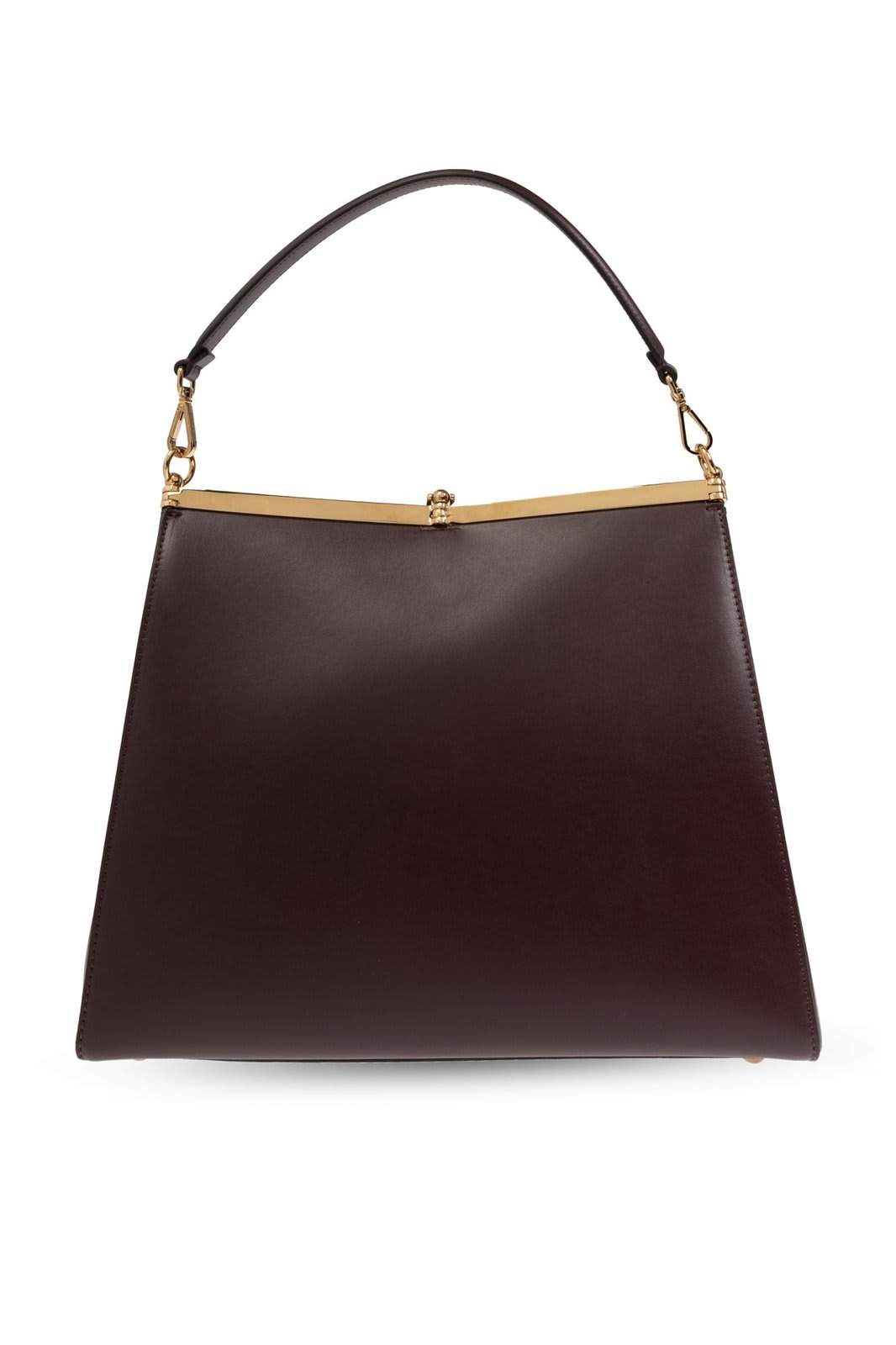 Shop Etro Large Vela Clasp Fastened Shoulder Bag In Burgundy