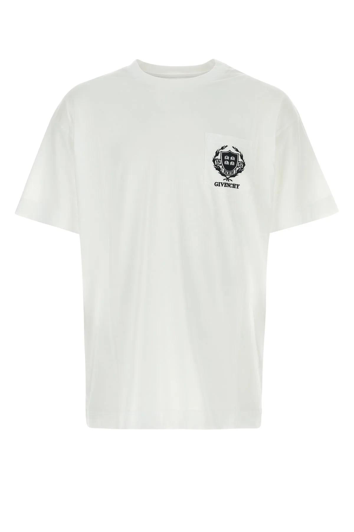 Shop Givenchy White Cotton T-shirt