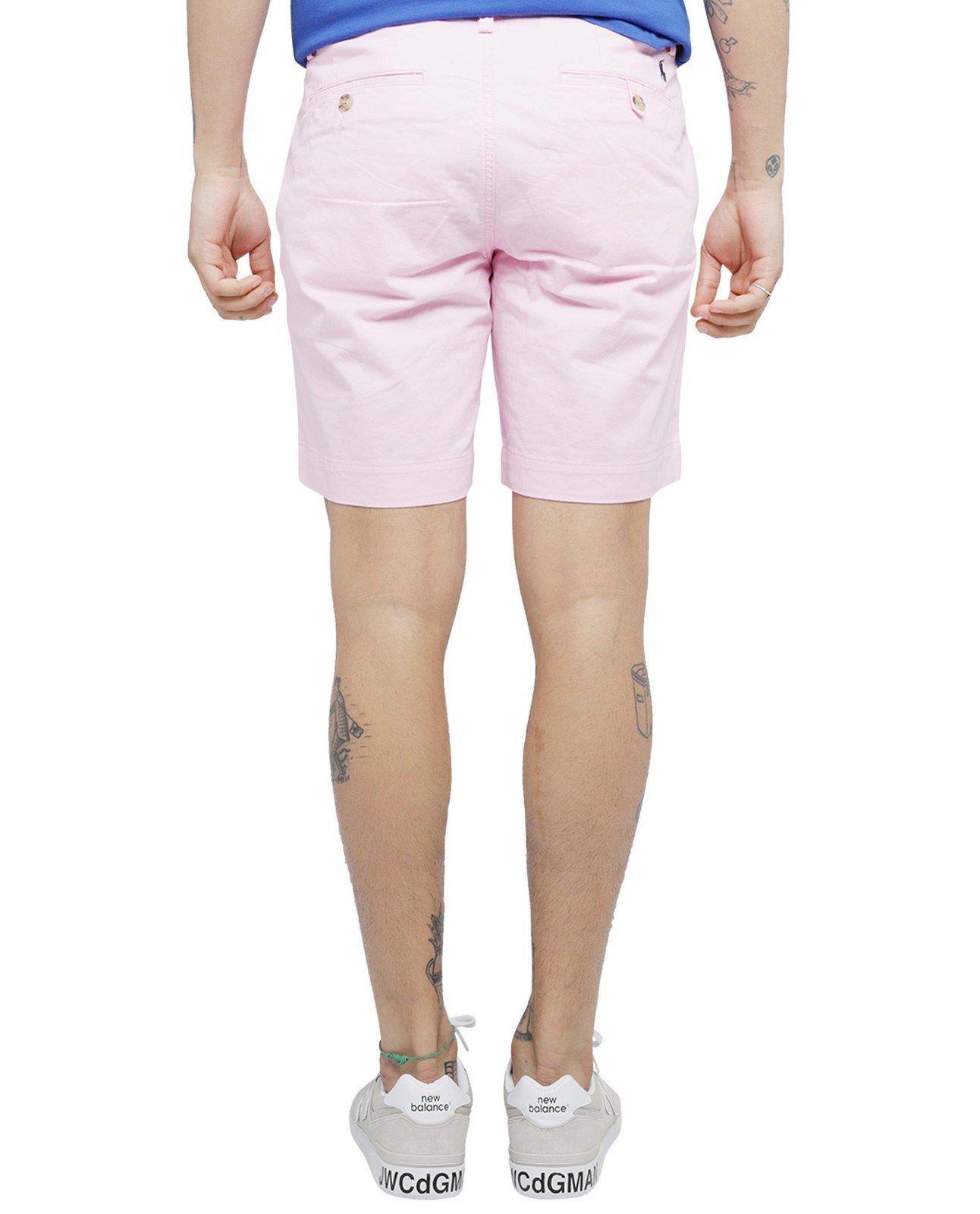 Shop Polo Ralph Lauren Straight-leg Chino Shorts In Pink