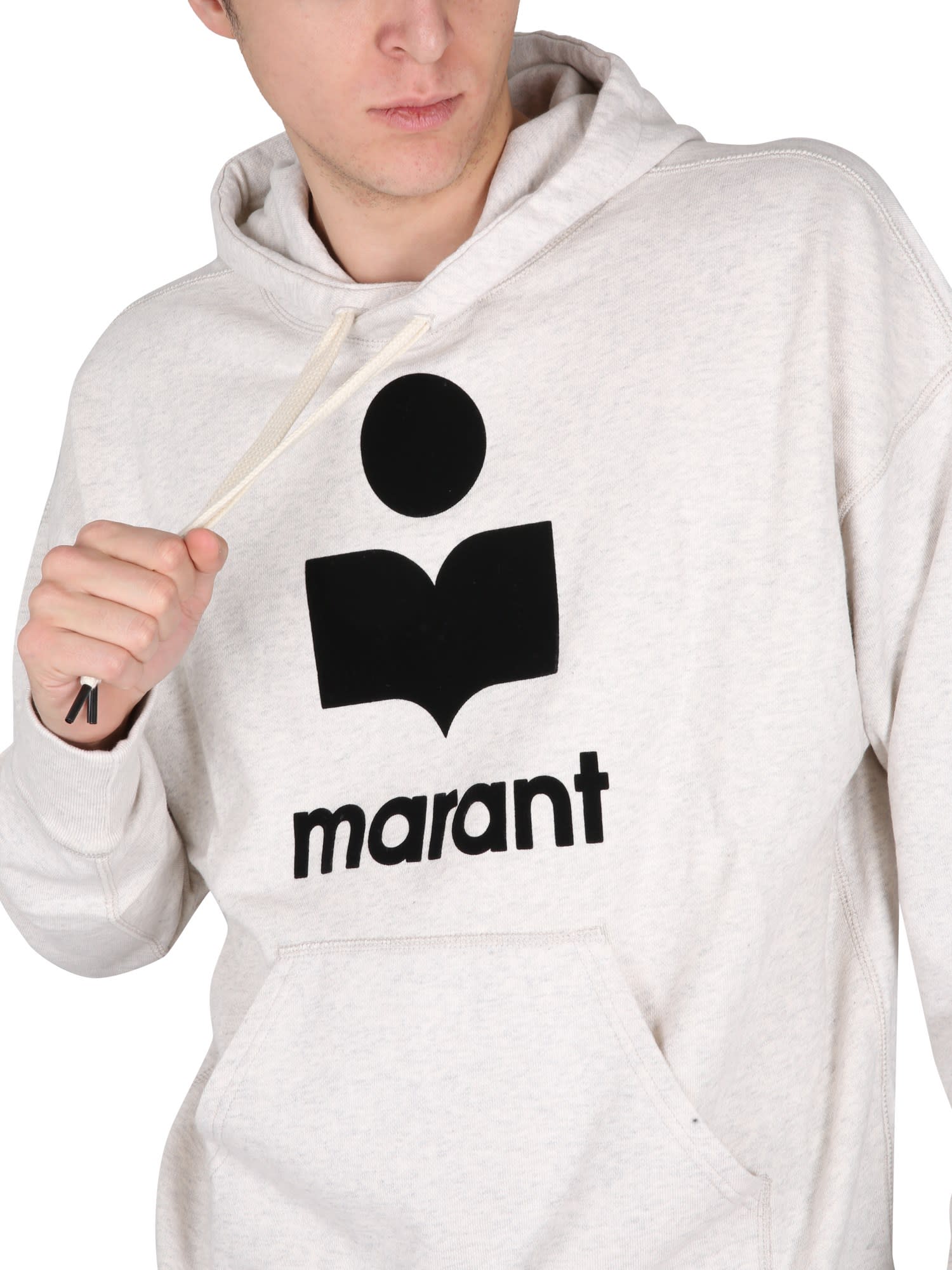 Shop Isabel Marant Miley Sweatshirt In Ec Ecru
