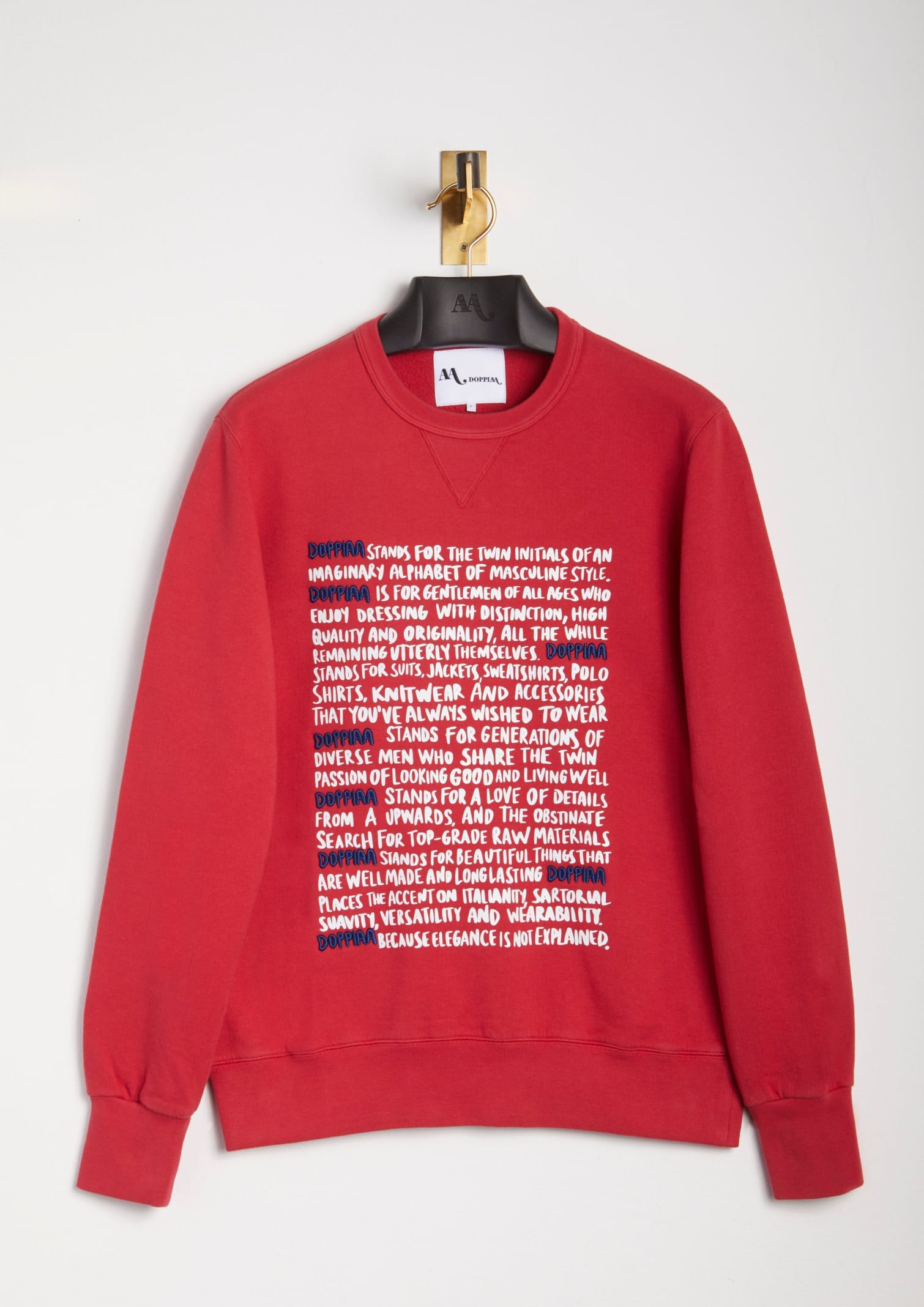 Shop Doppiaa Aacaste  Statement Crew Neck Sweatshirt