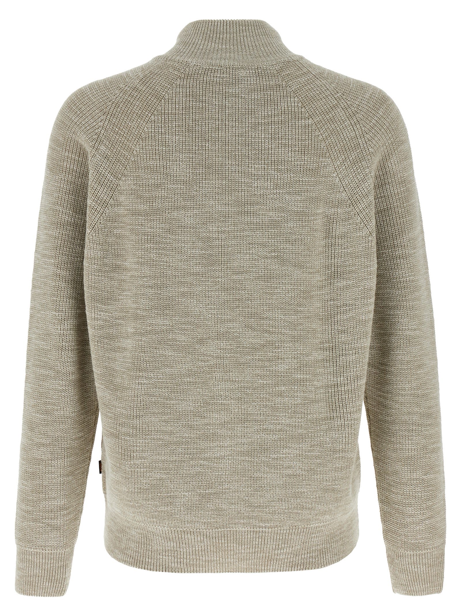 Shop Hugo Boss Kenion Cardigan In Beige