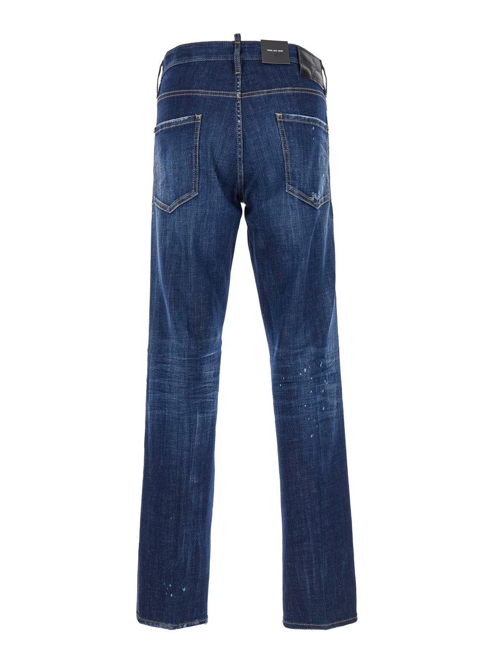 Shop Dsquared2 Dark Cb Wash Cool Guy Jeans In Blue