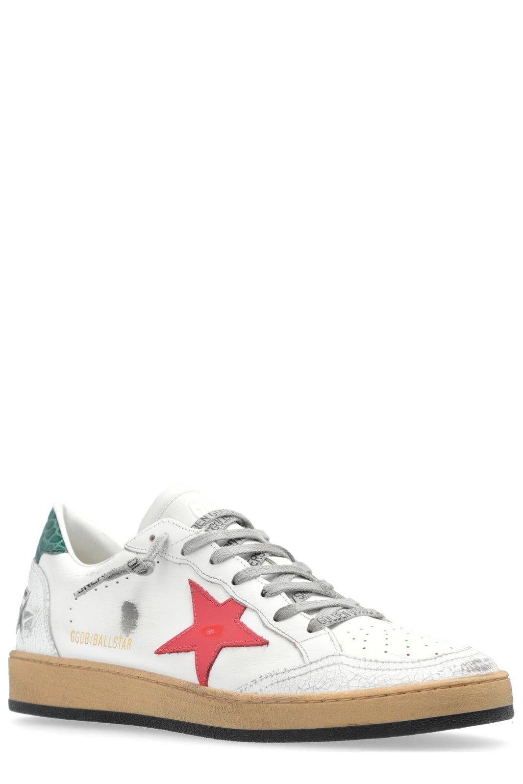 Shop Golden Goose Star Patch Low-top Sneakers In White