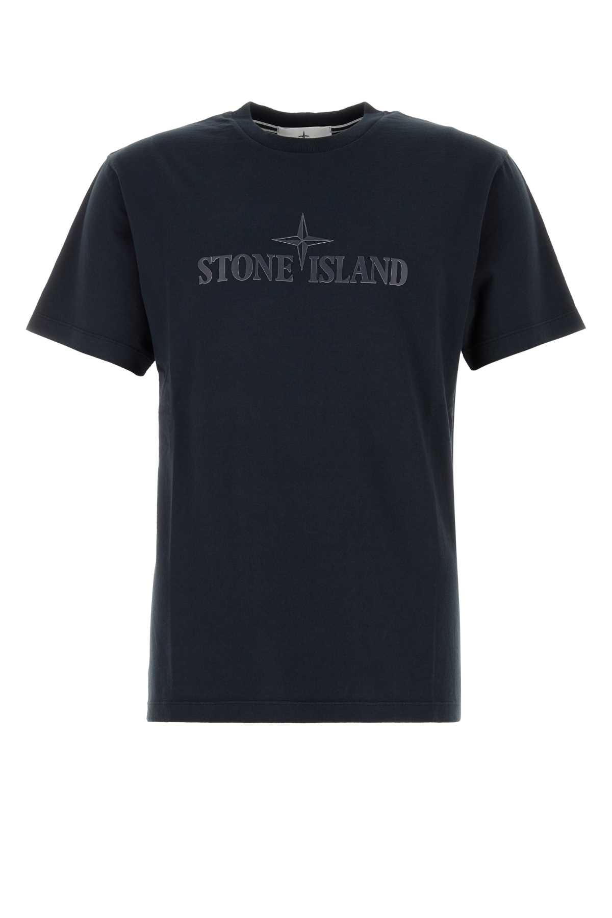 STONE ISLAND MIDNIGHT BLUE COTTON T-SHIRT