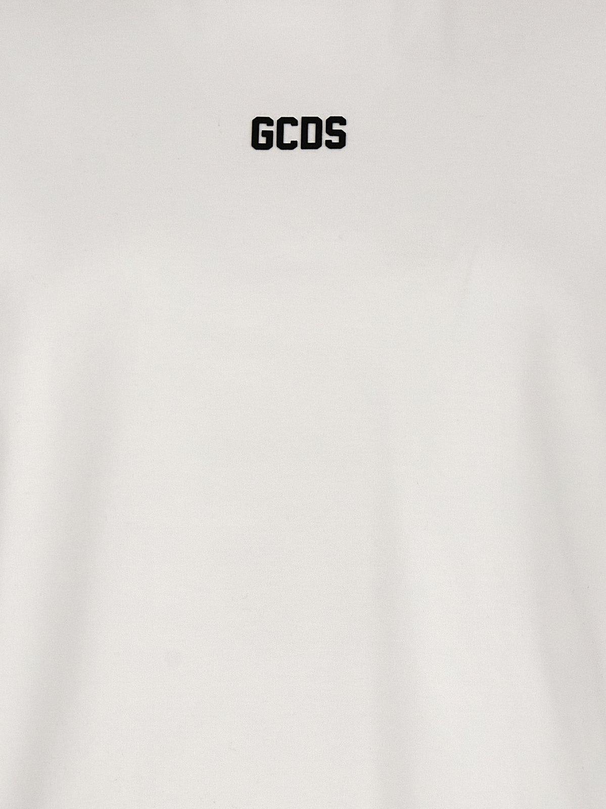 Shop Gcds Logo Printed Crewneck T-shirt In White