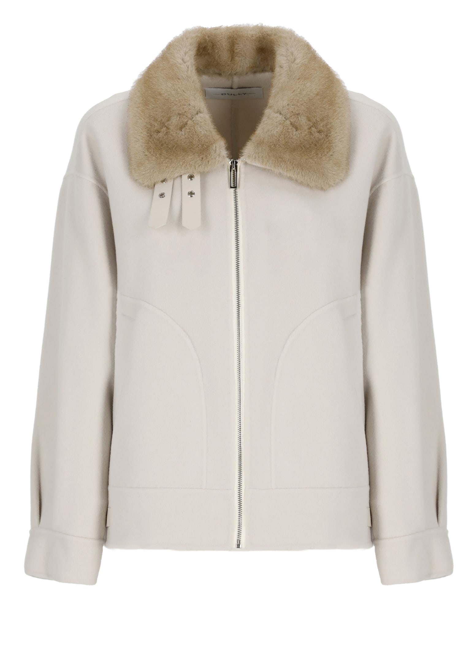 Shop Bully Wool Jacket In Ivory