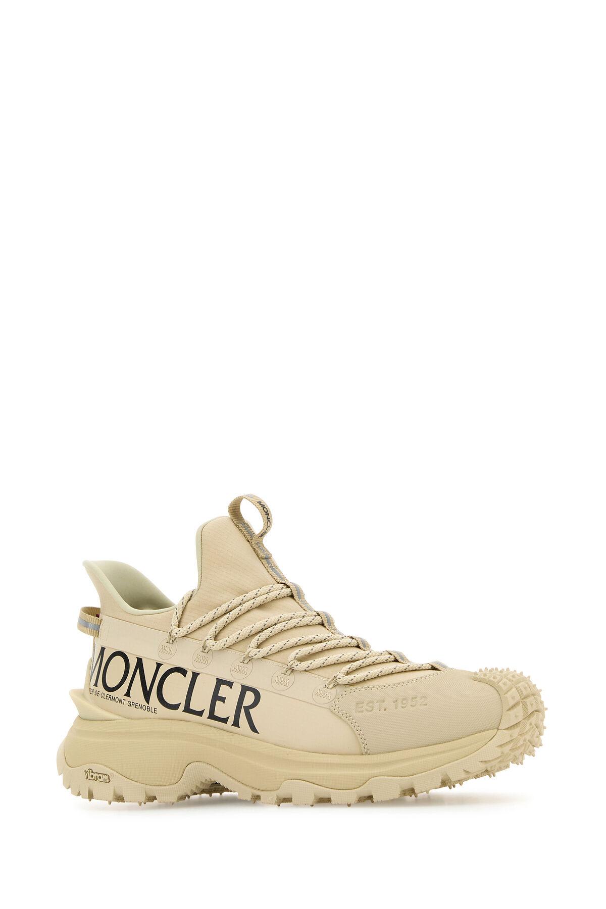 Shop Moncler Beige Fabric And Rubber Trailgrip Lite2 Sneakers