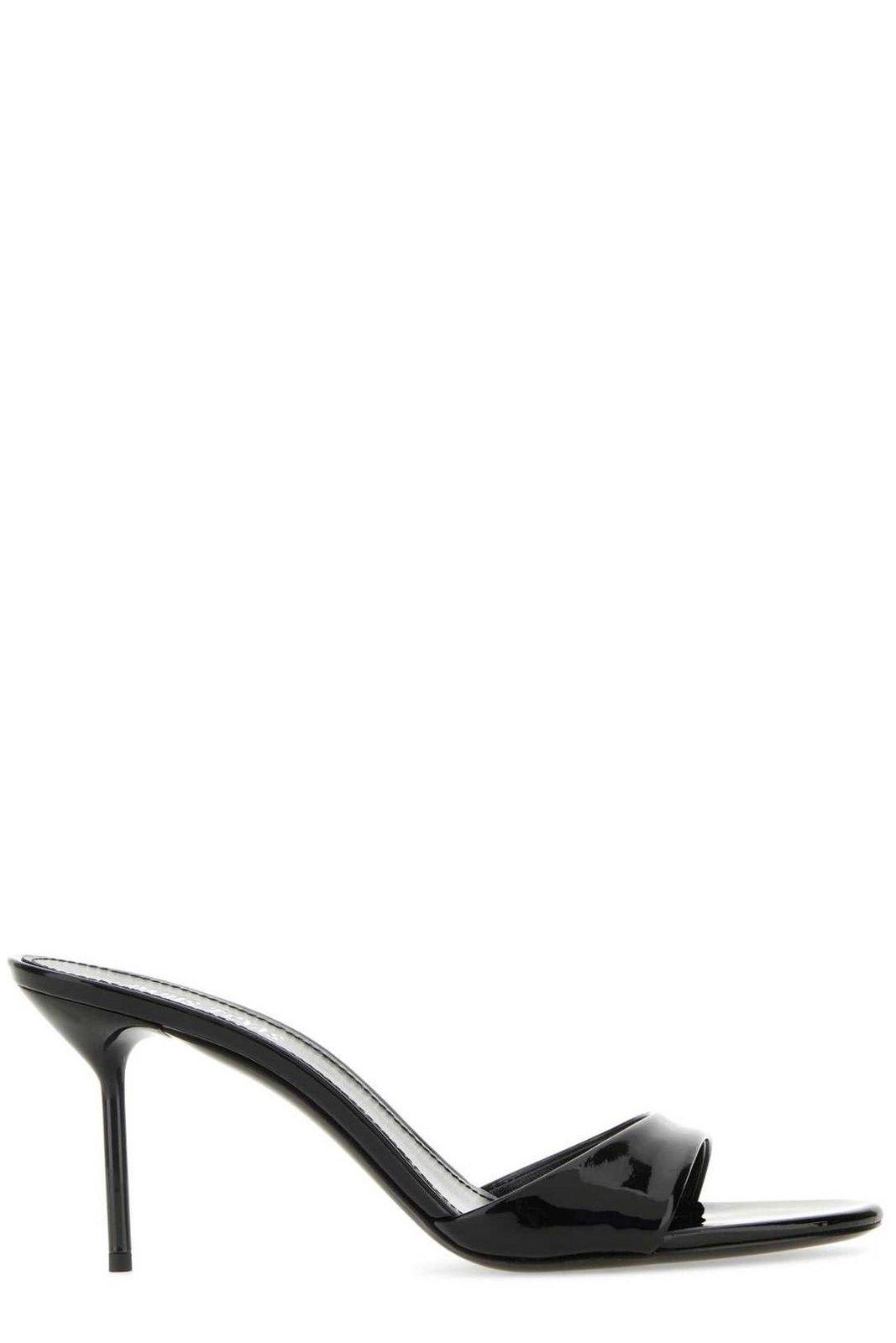 Shop Paris Texas Lidia Stiletto Heel Mules In Black