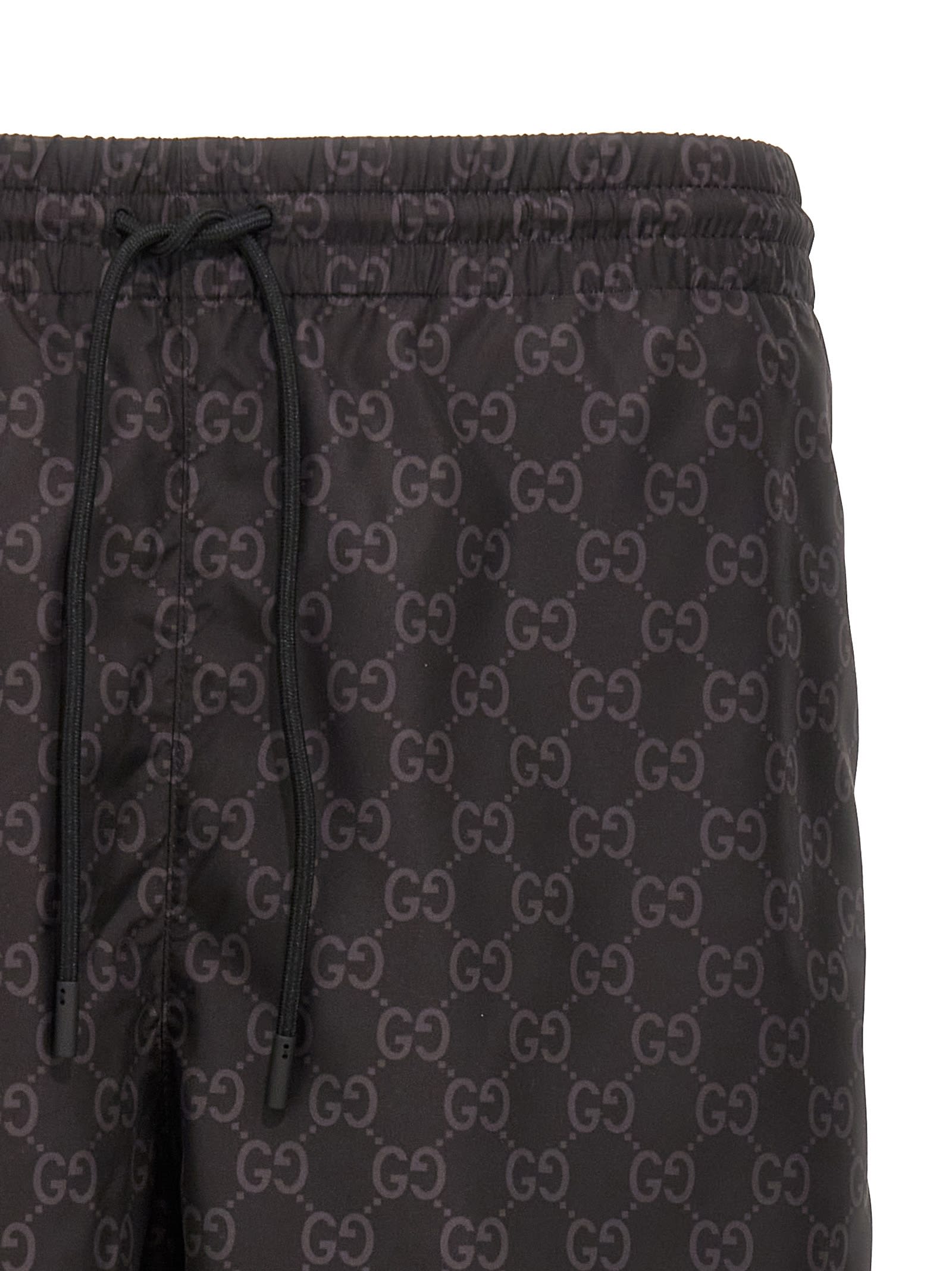 Shop Gucci Gg Swim Shorts In Black