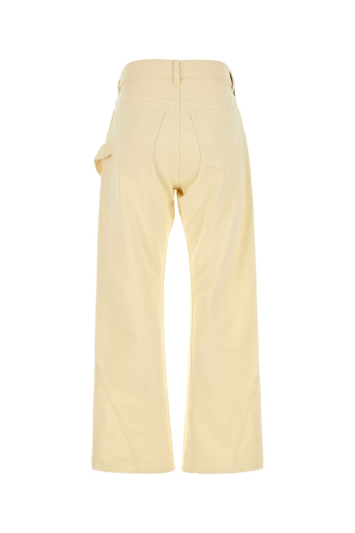 Jw Anderson J. W. Anderson Pastel Yellow Denim Jeans In Yellow