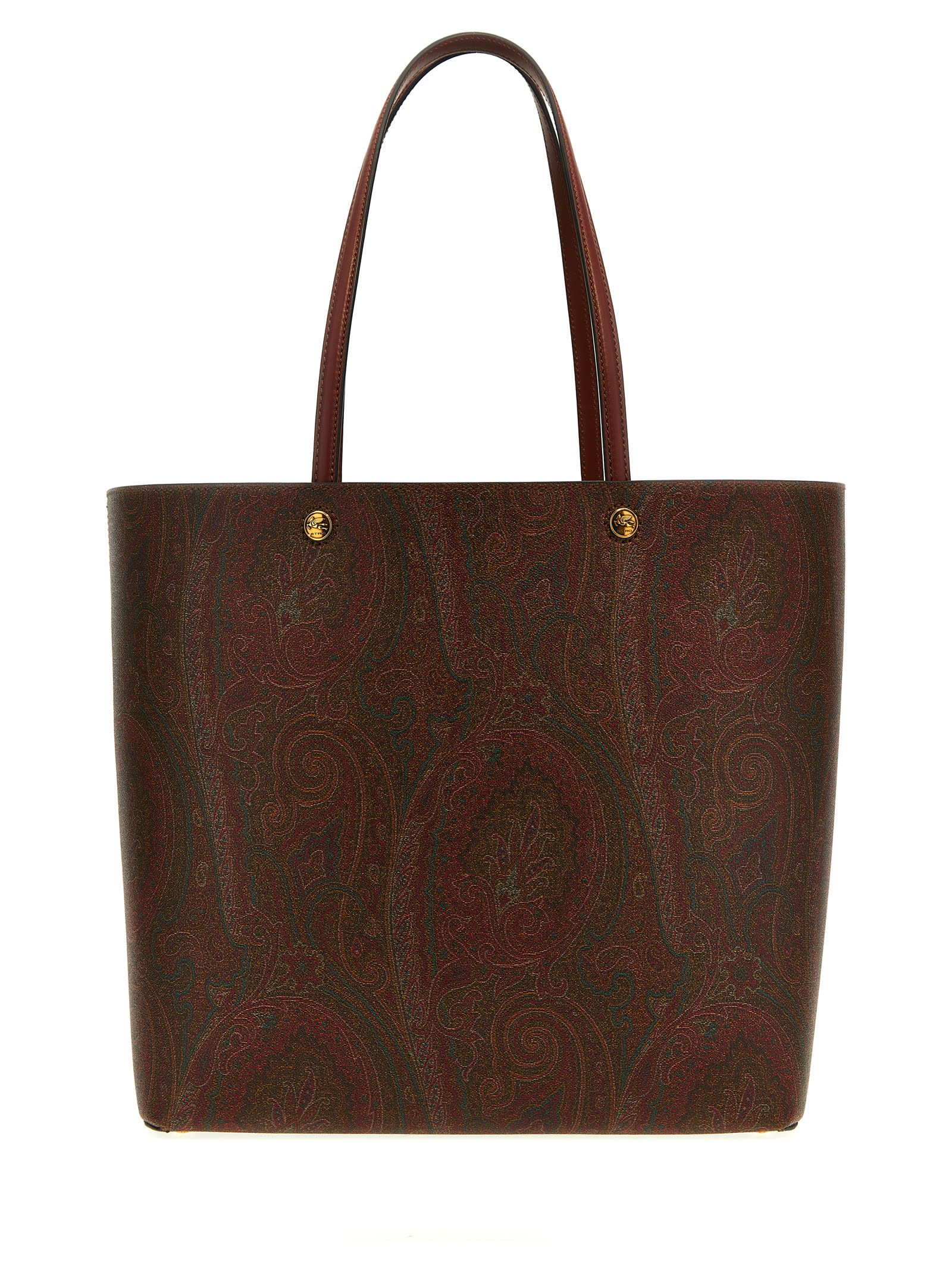 Shop Etro Maxi  Essential Shopping Bag In Brown