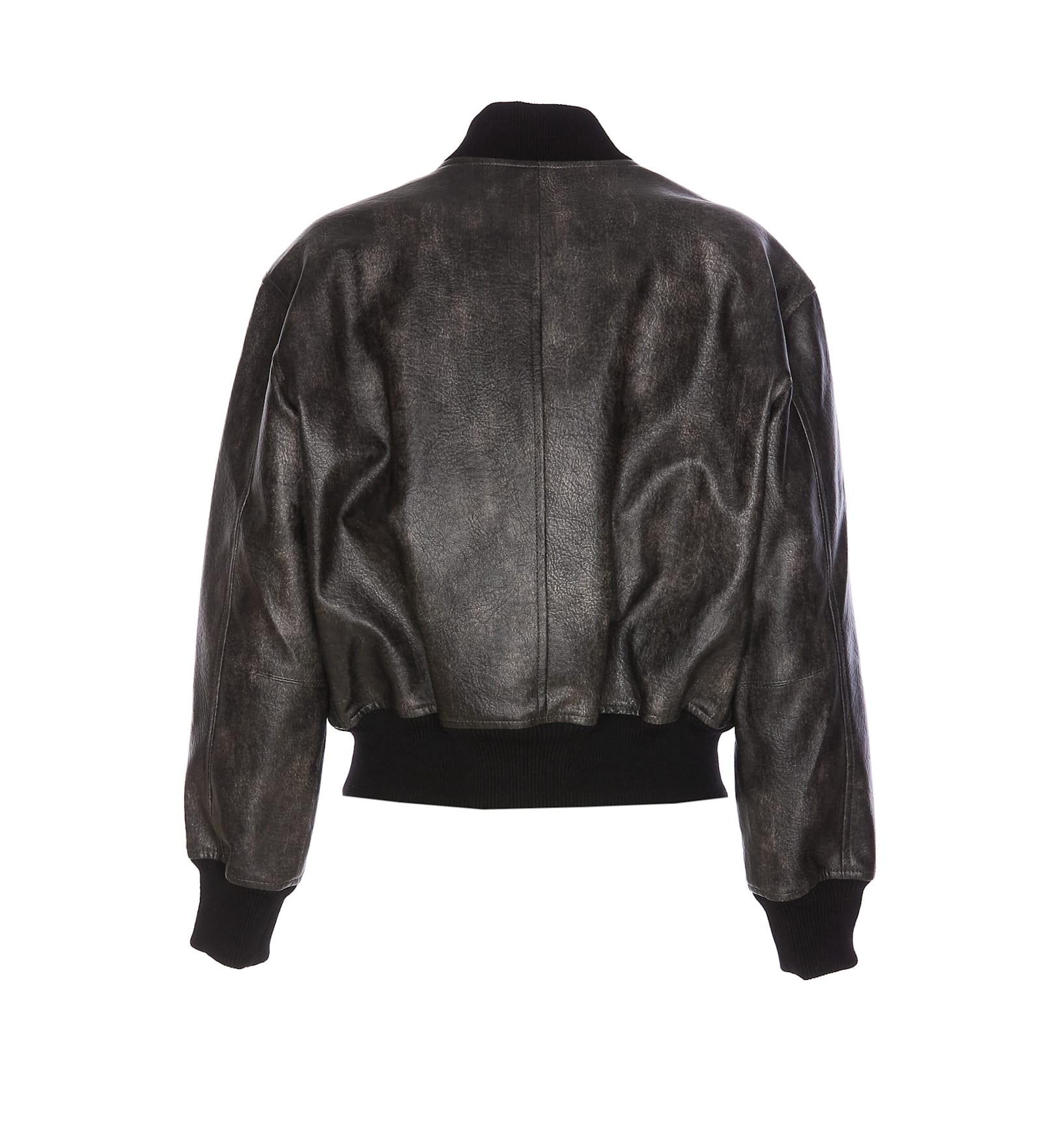 Isabel Marant Étoile Isabel Marant Etoile Crisley Leather Bomebr In Faded Black