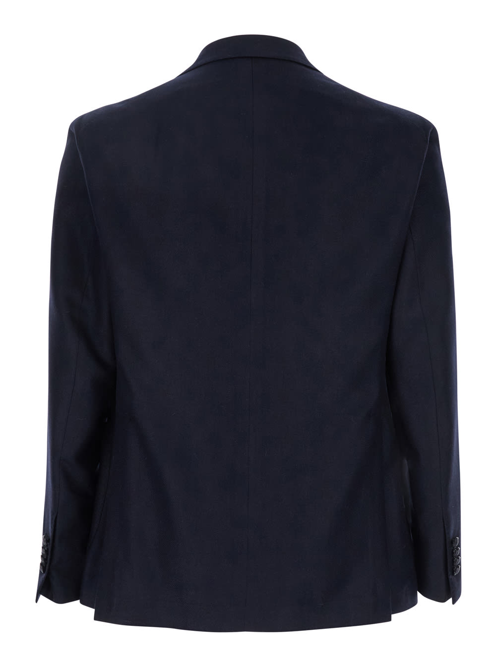 TAGLIATORE MONTECARLO BLUE SINGLE-BREASTED JACKET WITH NOTCHED REVERS IN SILK MAN
