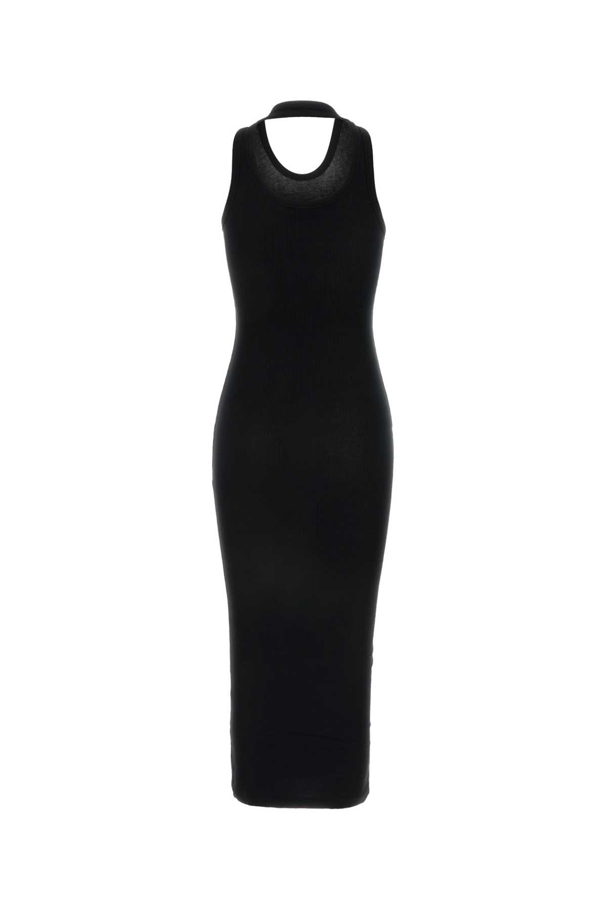 Shop Coperni Black Stretch Viscose Dress