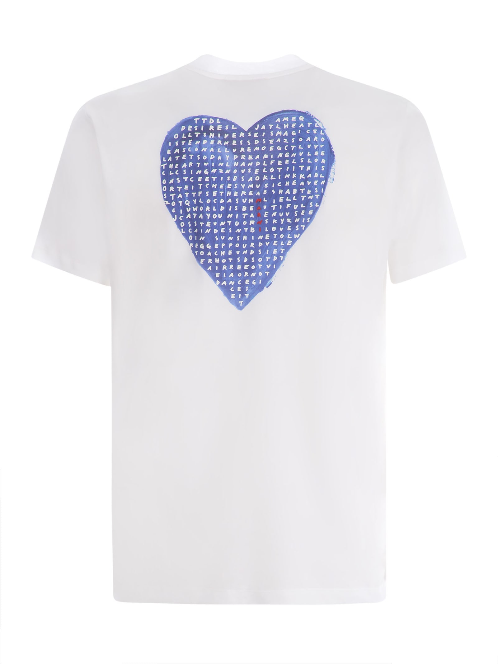 Shop Marni T-shirt  Falling In Love In Cotton In White