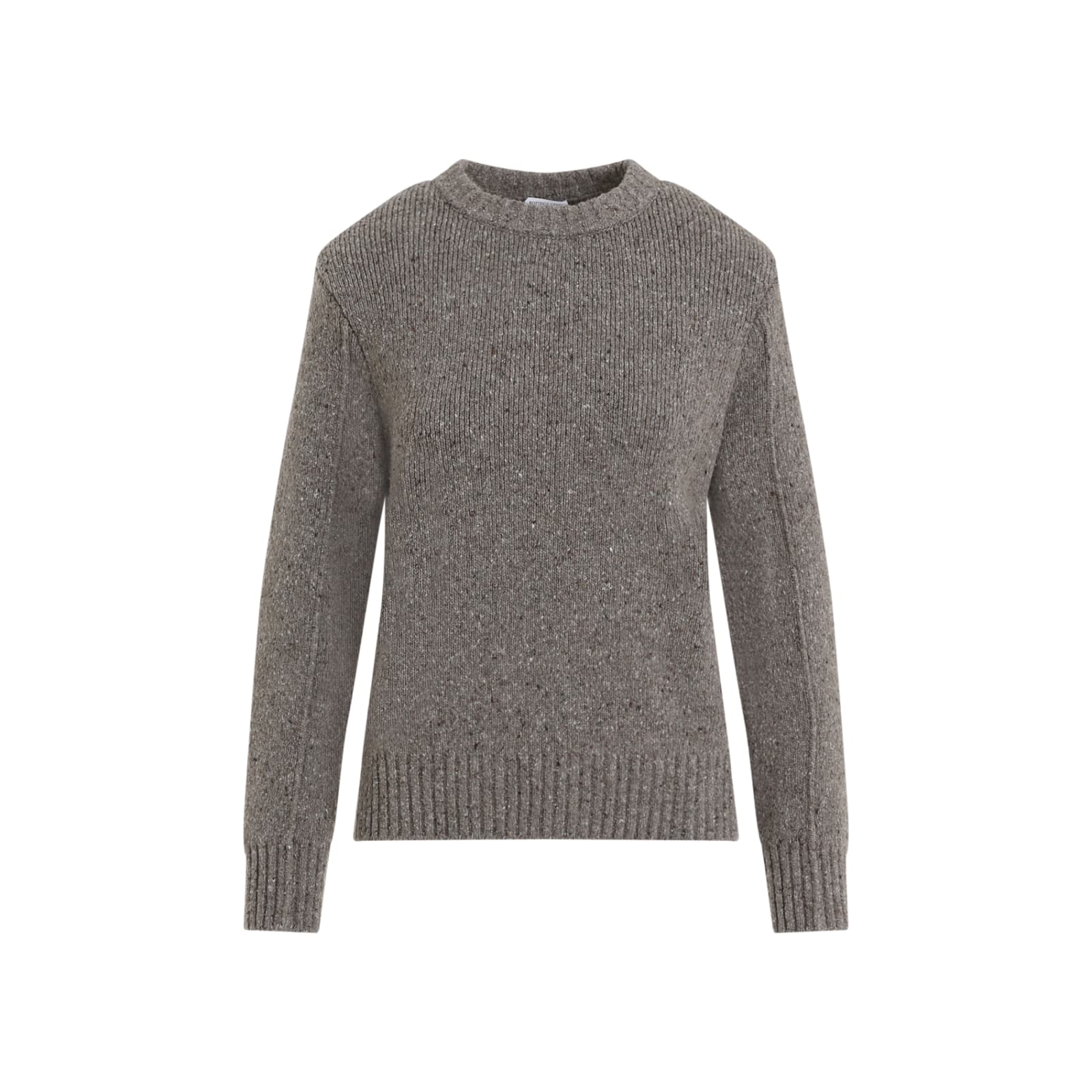 Shop Bottega Veneta Pullover In Riverbed Melange