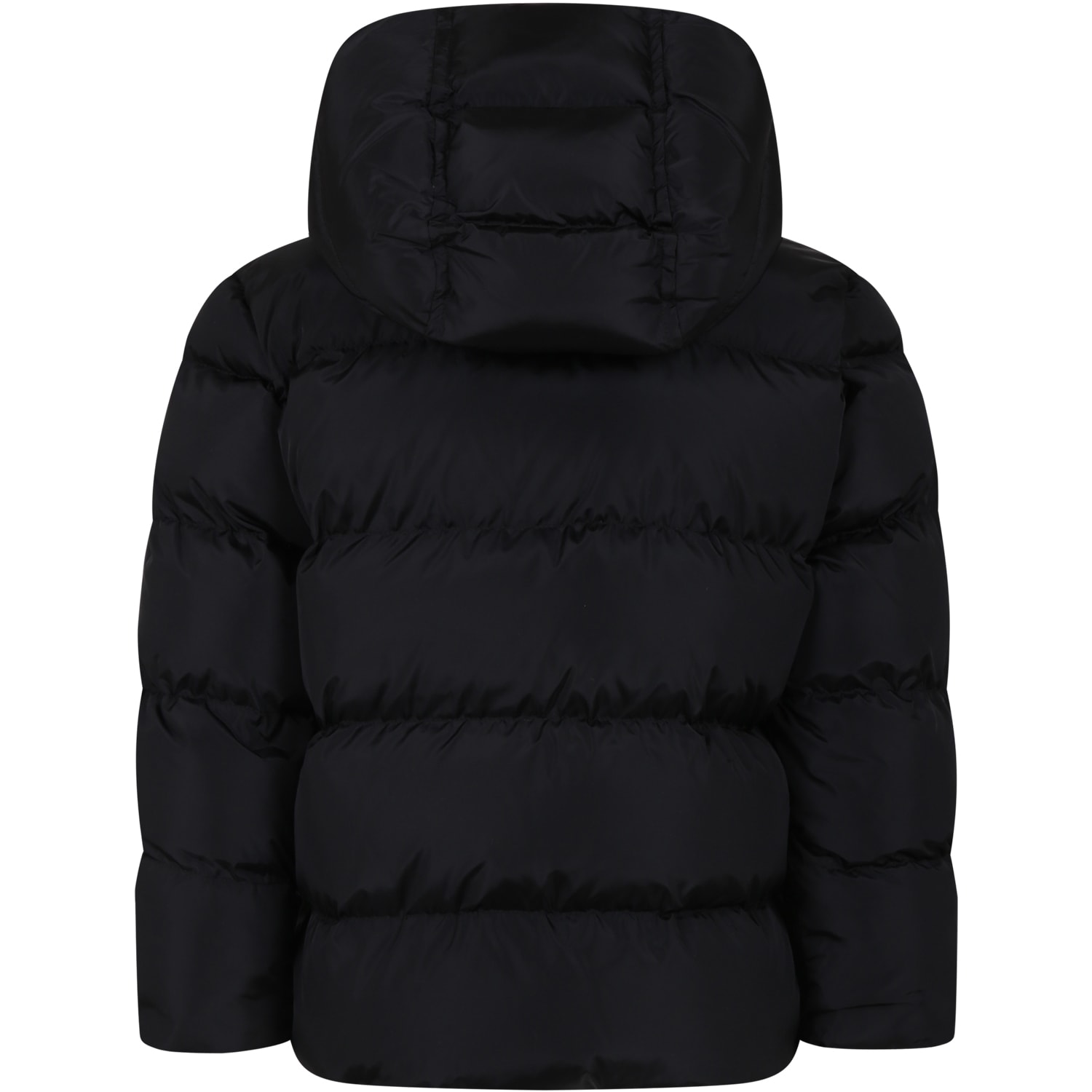 Shop Dsquared2 Black Jacket For Boy With Logo In Nero