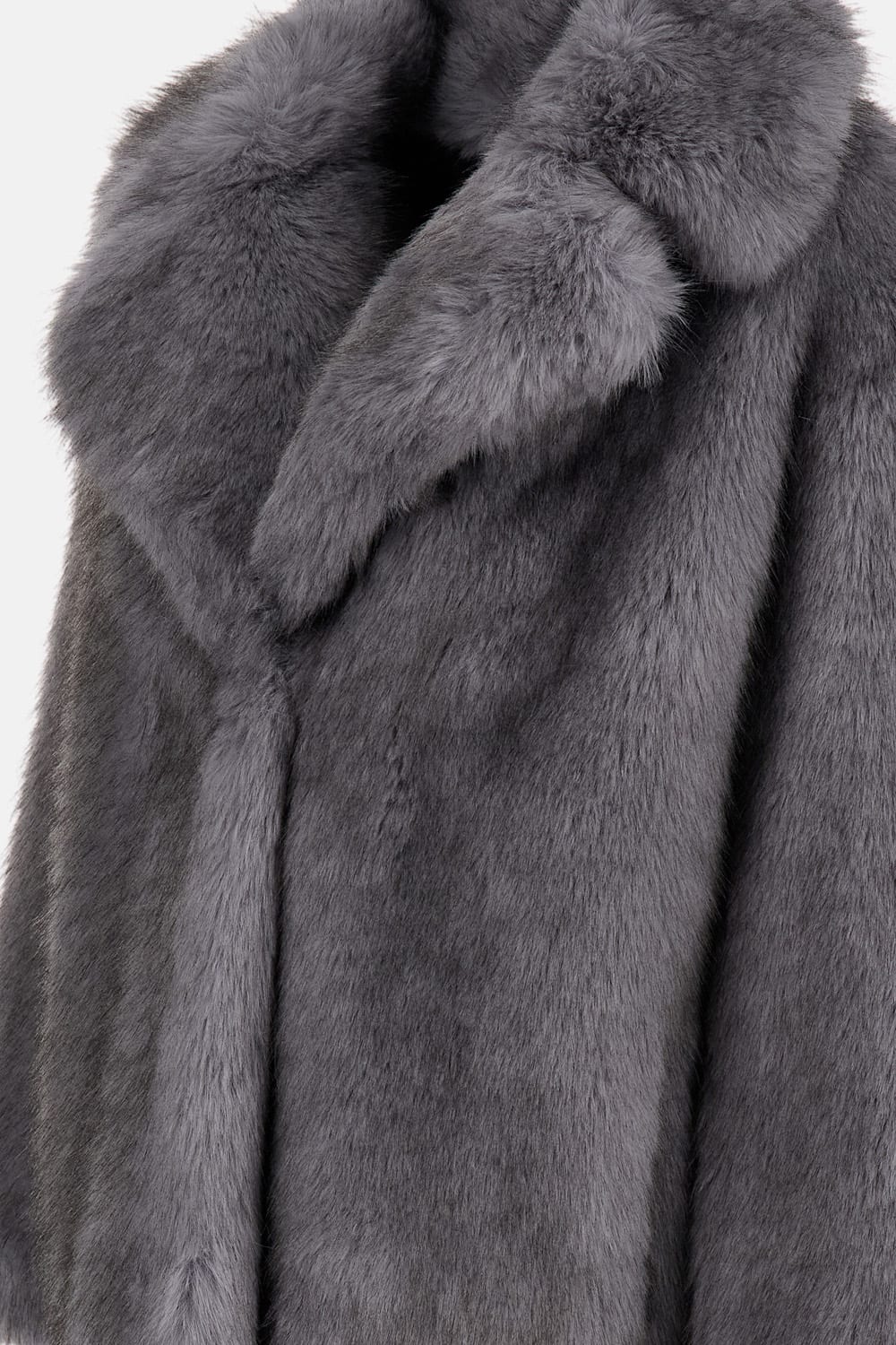 Stand Studio Faux Fur Valentina Jacket In Gray