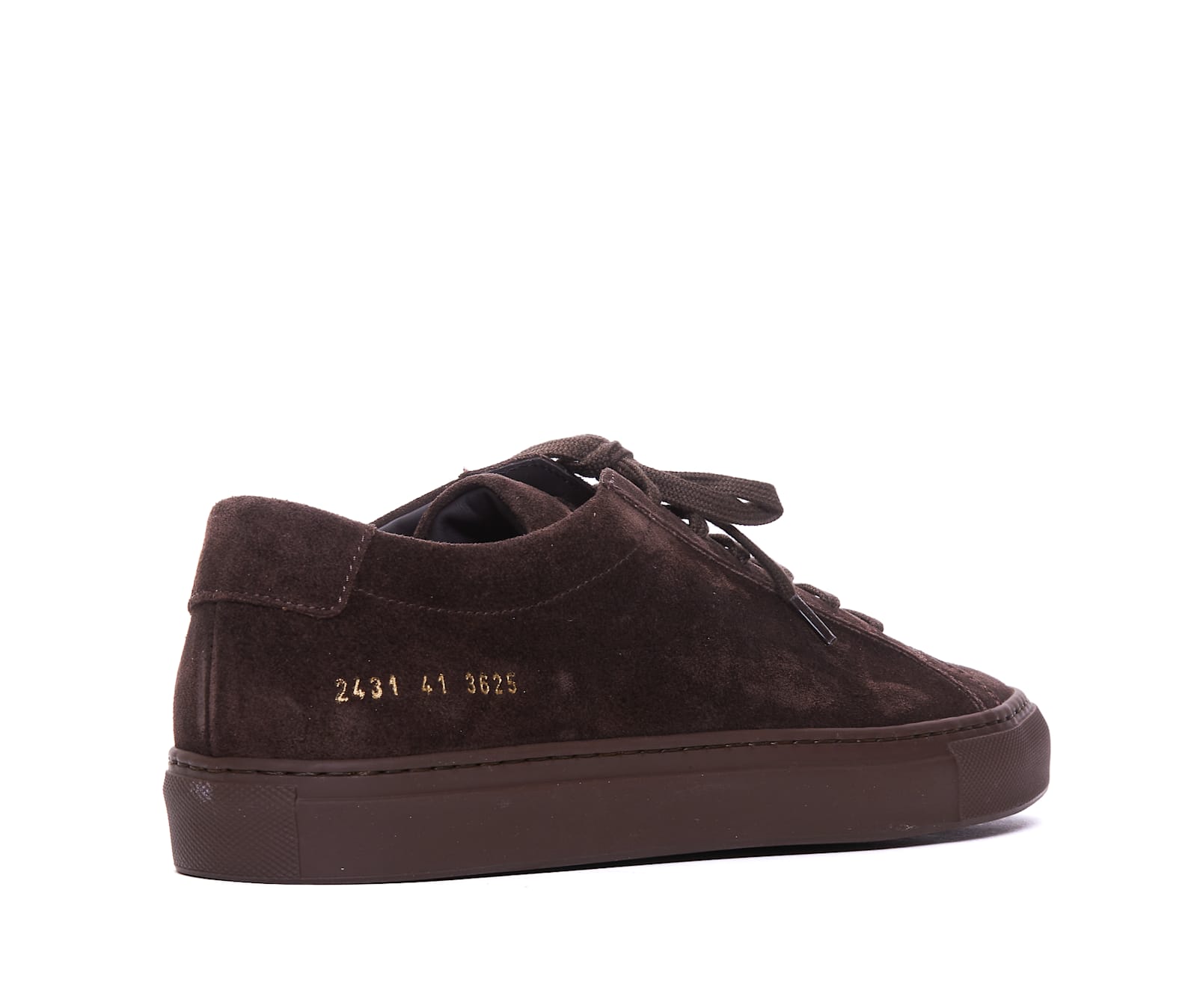 Shop Common Projects Original Achilles Suede Sneakers In Brown