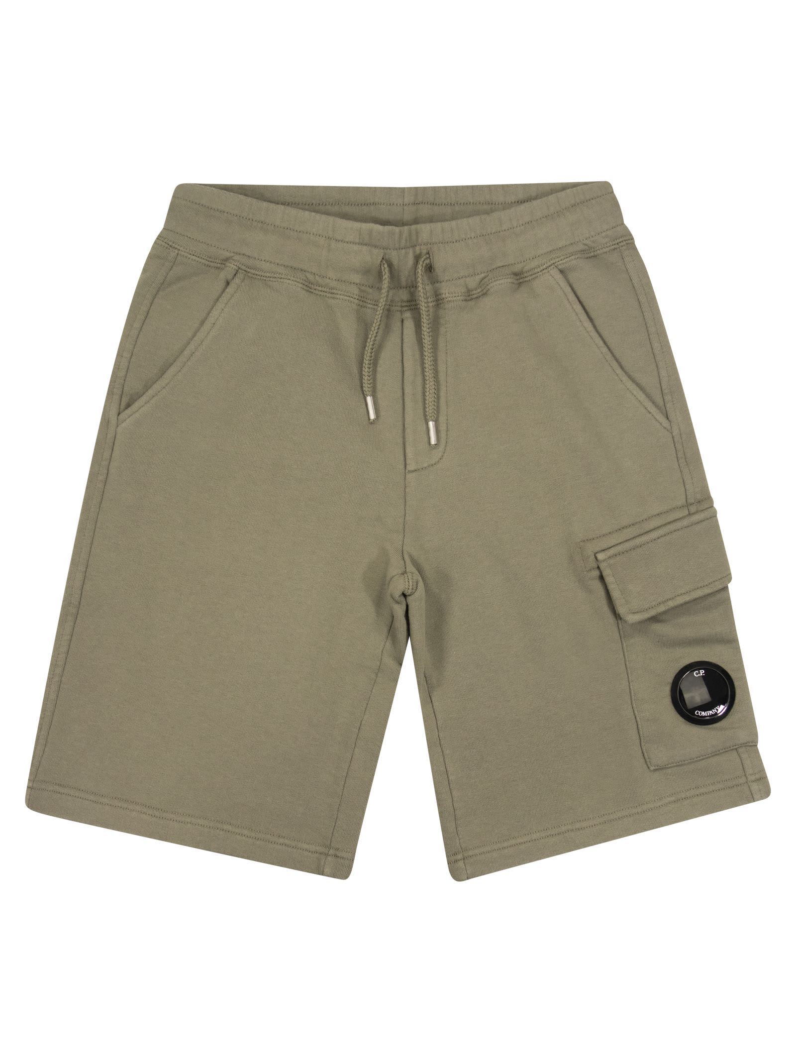 Shop C.p. Company Bermuda Shorts With Cargo Pocket Lens In Green