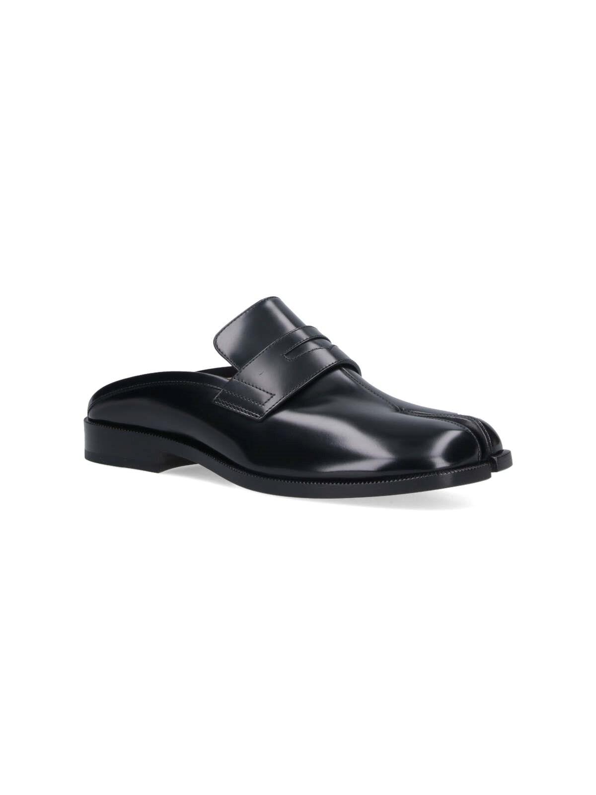 Maison Margiela Tabi City Calf Leather Flat Mules In T8013