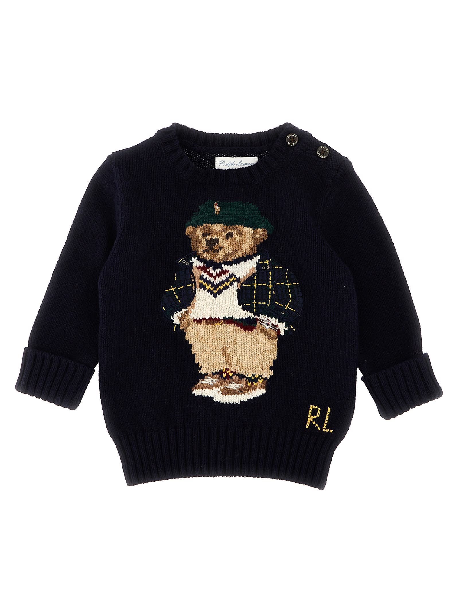 Polo Ralph Lauren Babies' Teddy Sweater In Blue